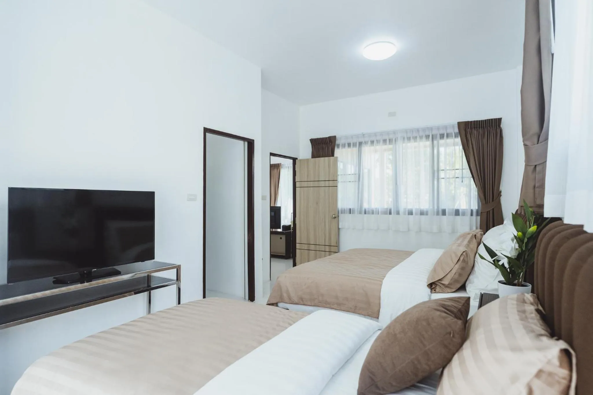 Bedroom, Bed in Baan Nern Khao Resort Pattaya