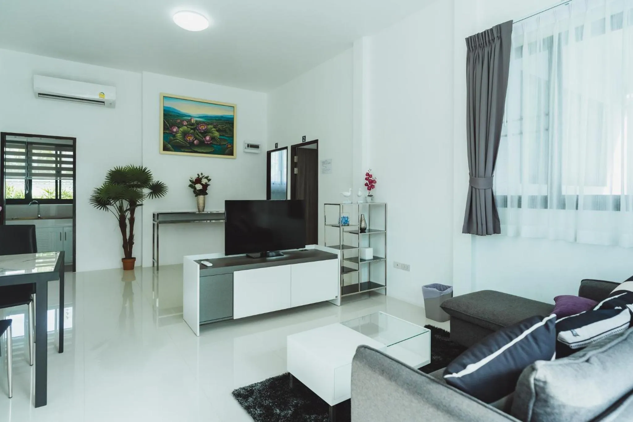 Living room in Baan Nern Khao Resort Pattaya