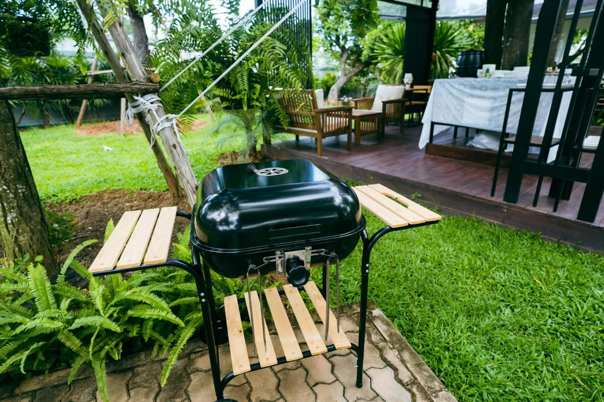 BBQ facilities in Baan Nern Khao Resort Pattaya