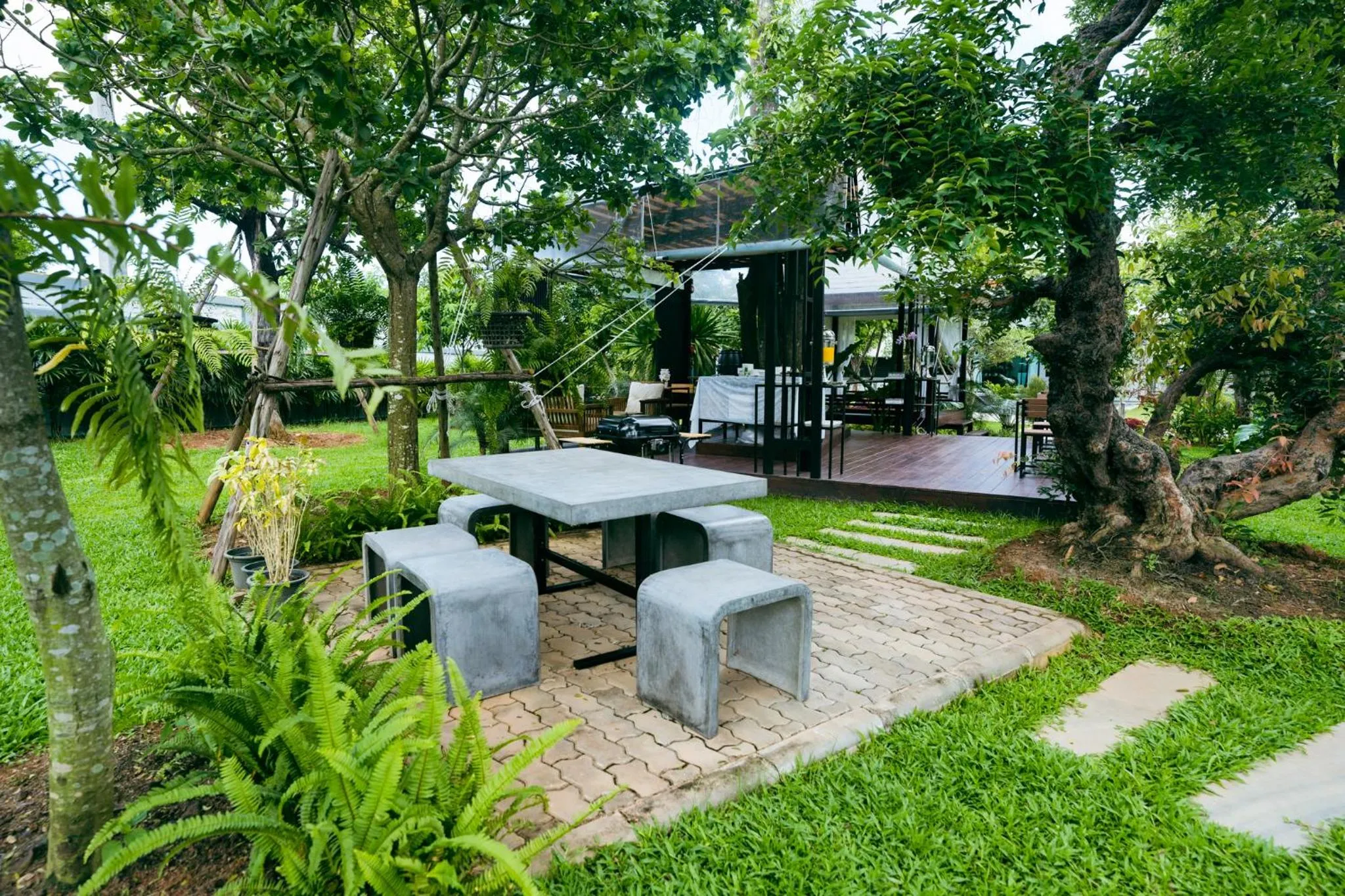 BBQ facilities in Baan Nern Khao Resort Pattaya