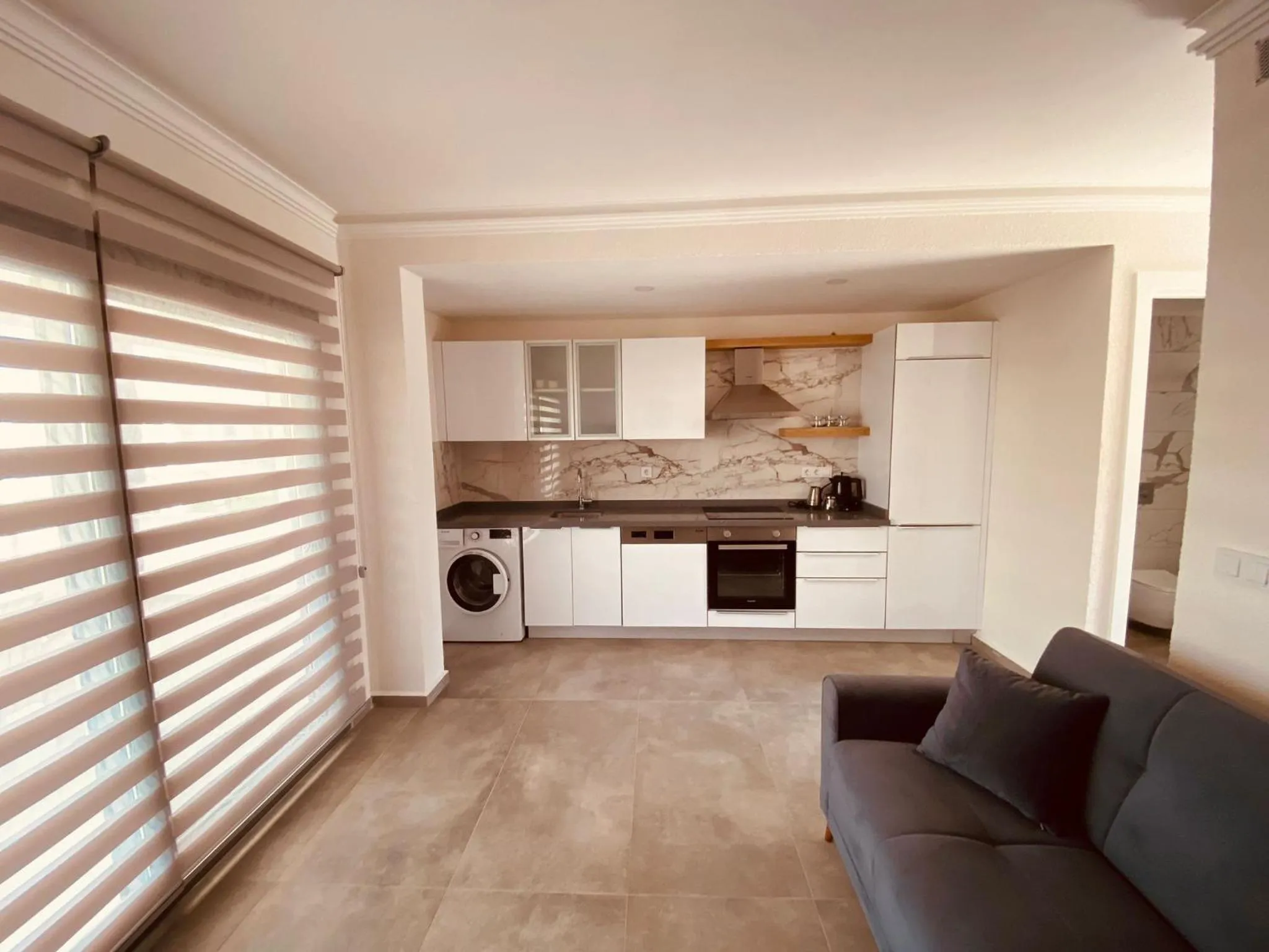 Kitchen or kitchenette in Naz Liman Otel Bodrum