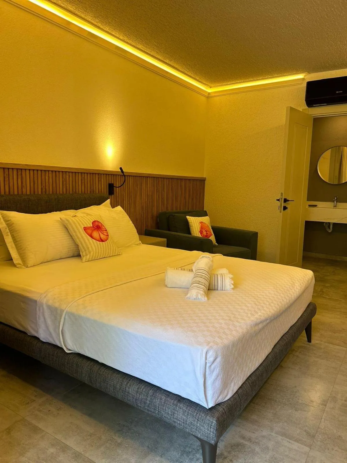 Bed in Naz Liman Otel Bodrum