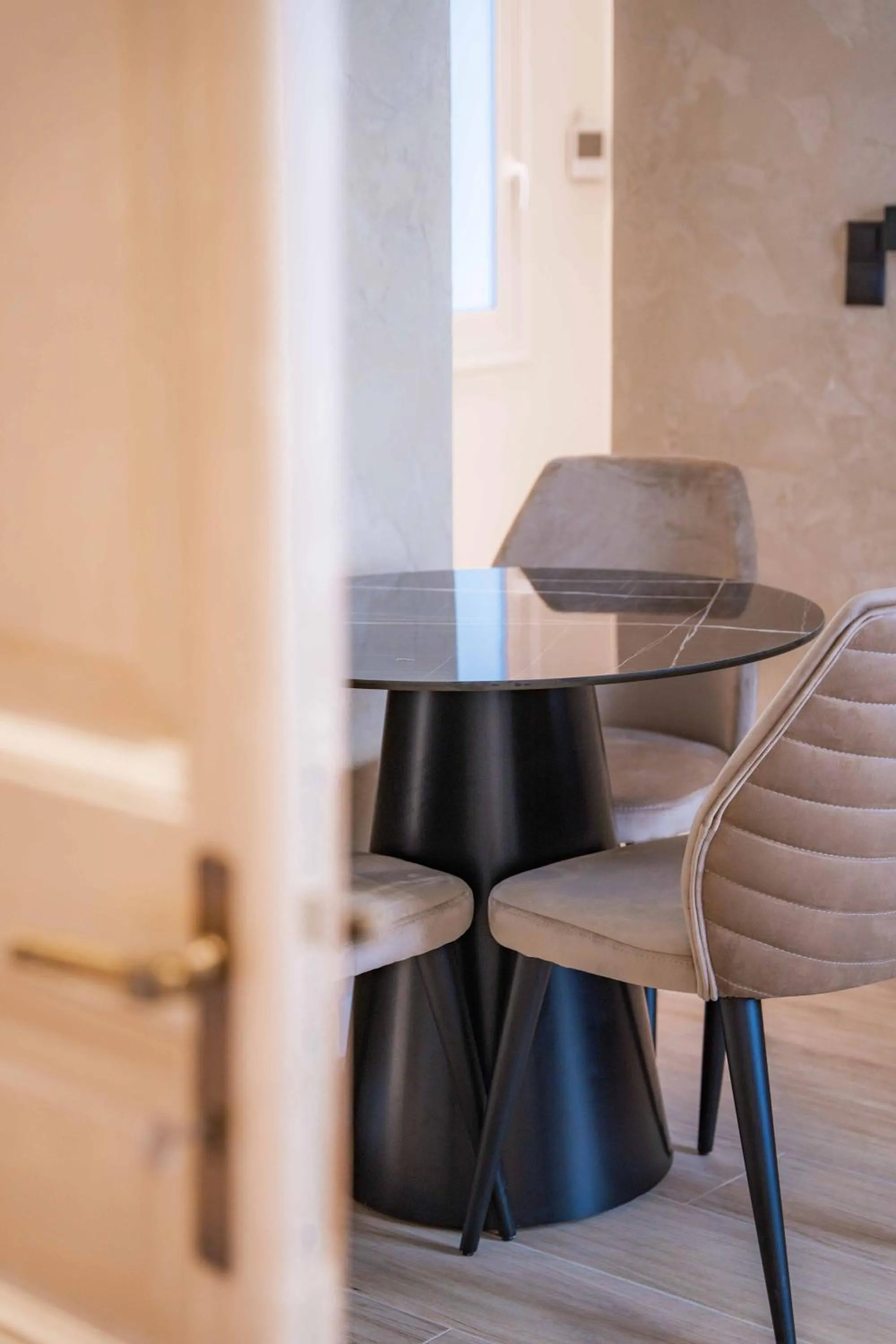 Dining area in Paleo Suites
