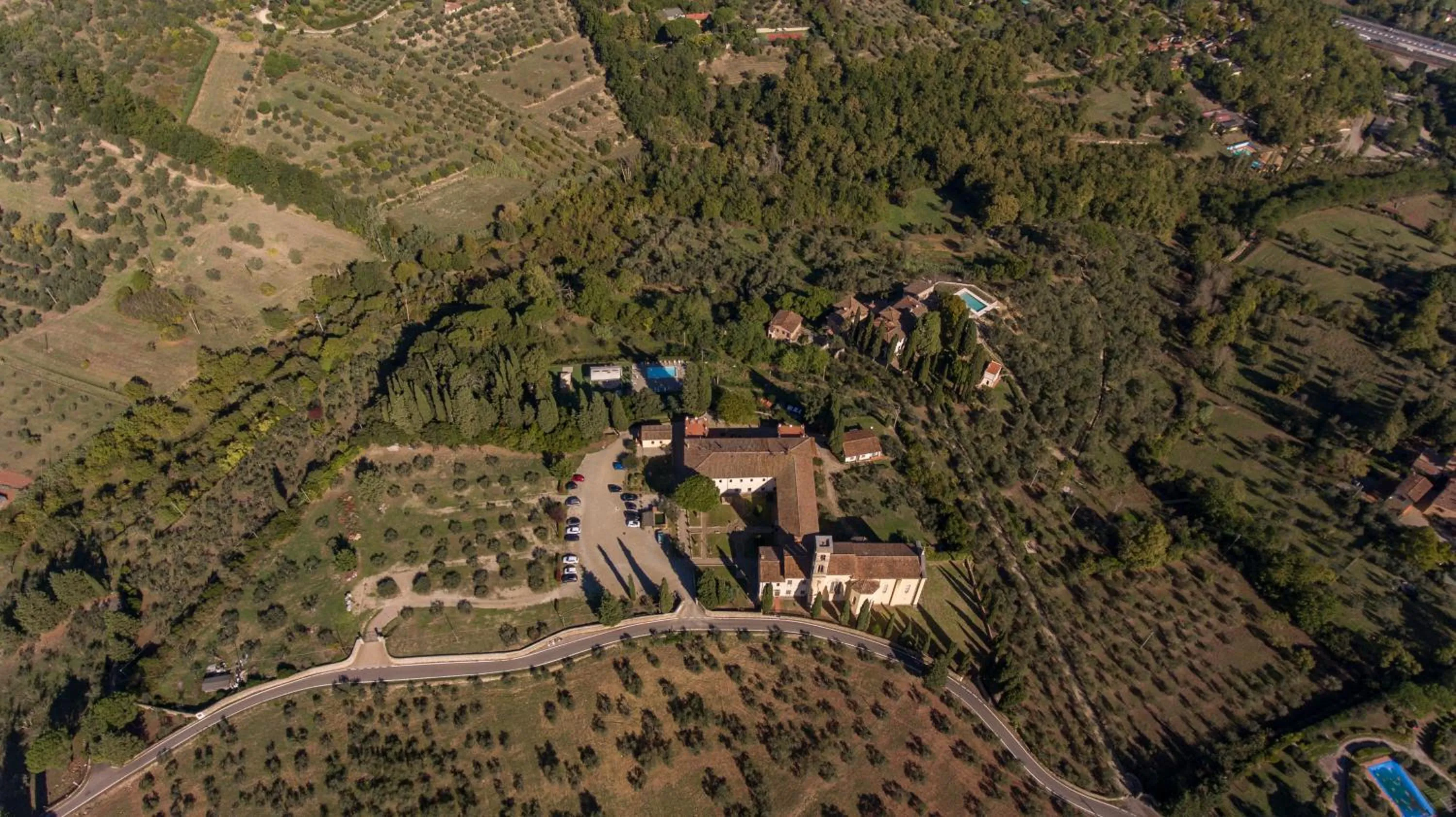 Bird's eye view in Villa Castiglione