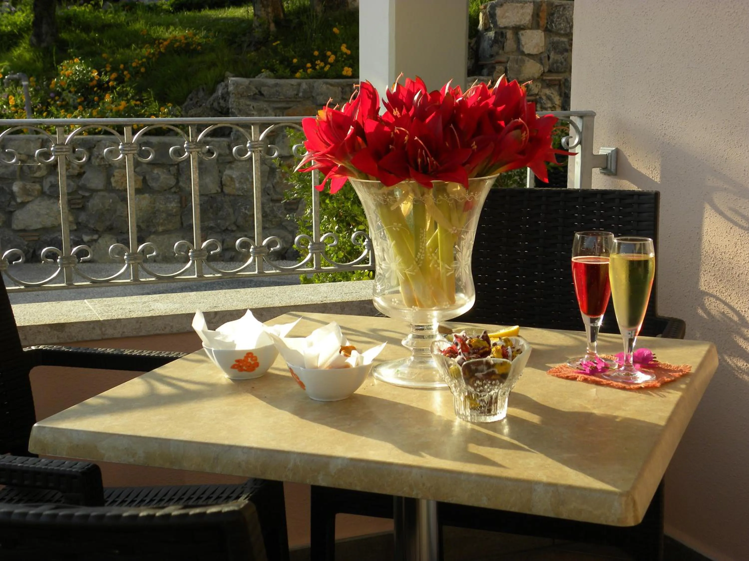 Balcony/Terrace in Hotel Ristorante Borgo La Tana