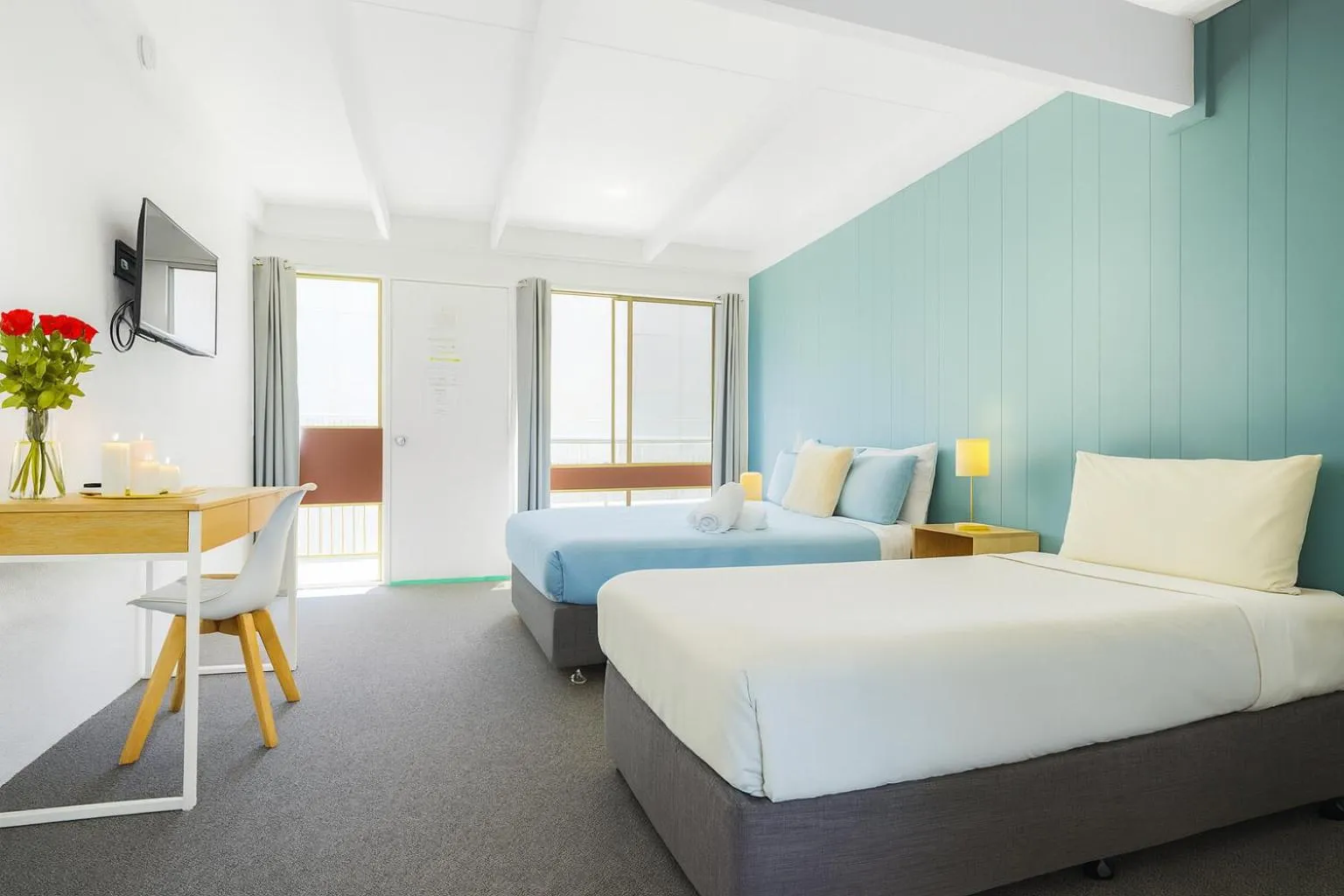 Bed in Coast Motel Eden