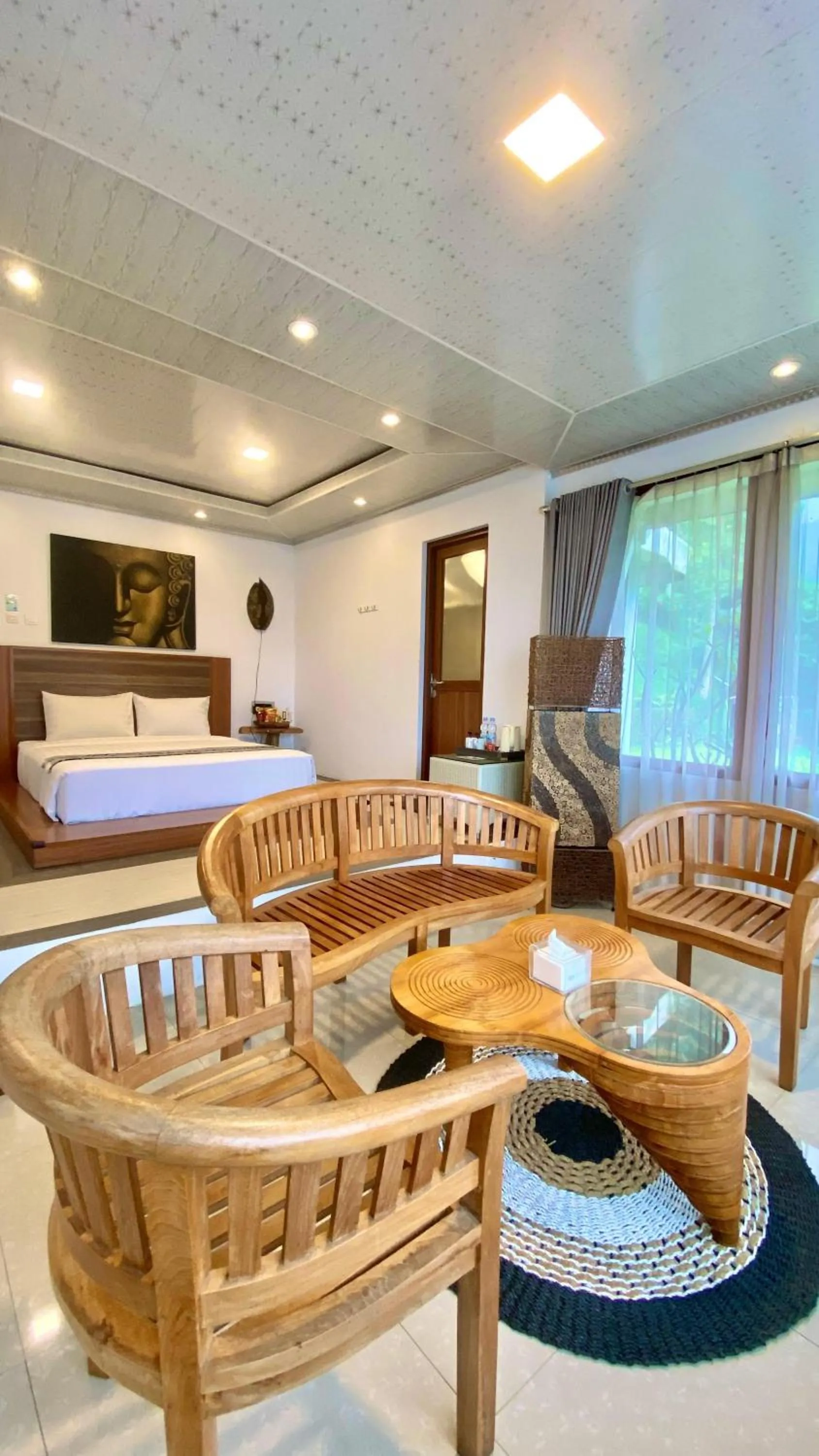 Bed in De Pointé Resort & Resto