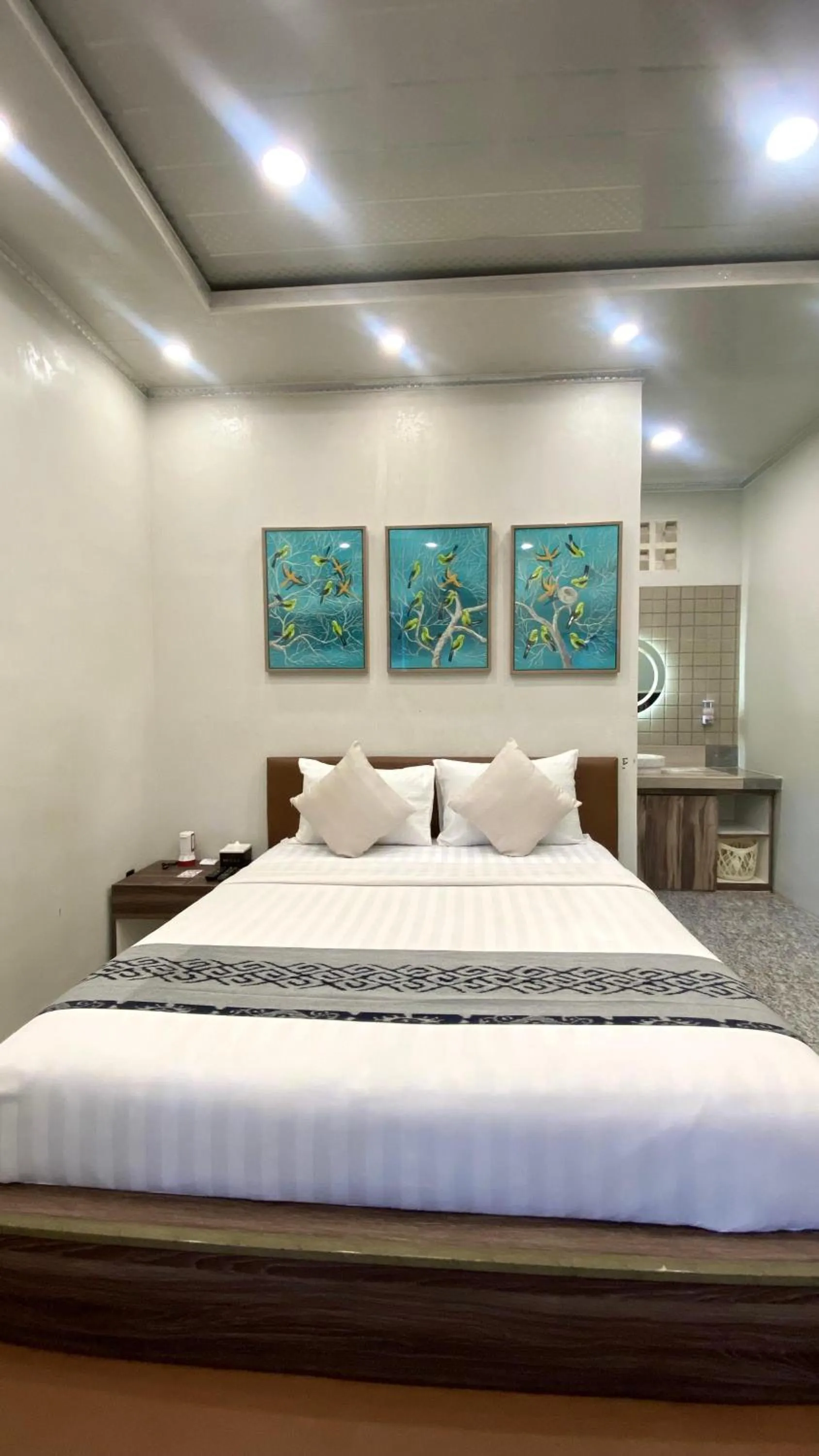 Bed in De Pointé Resort & Resto