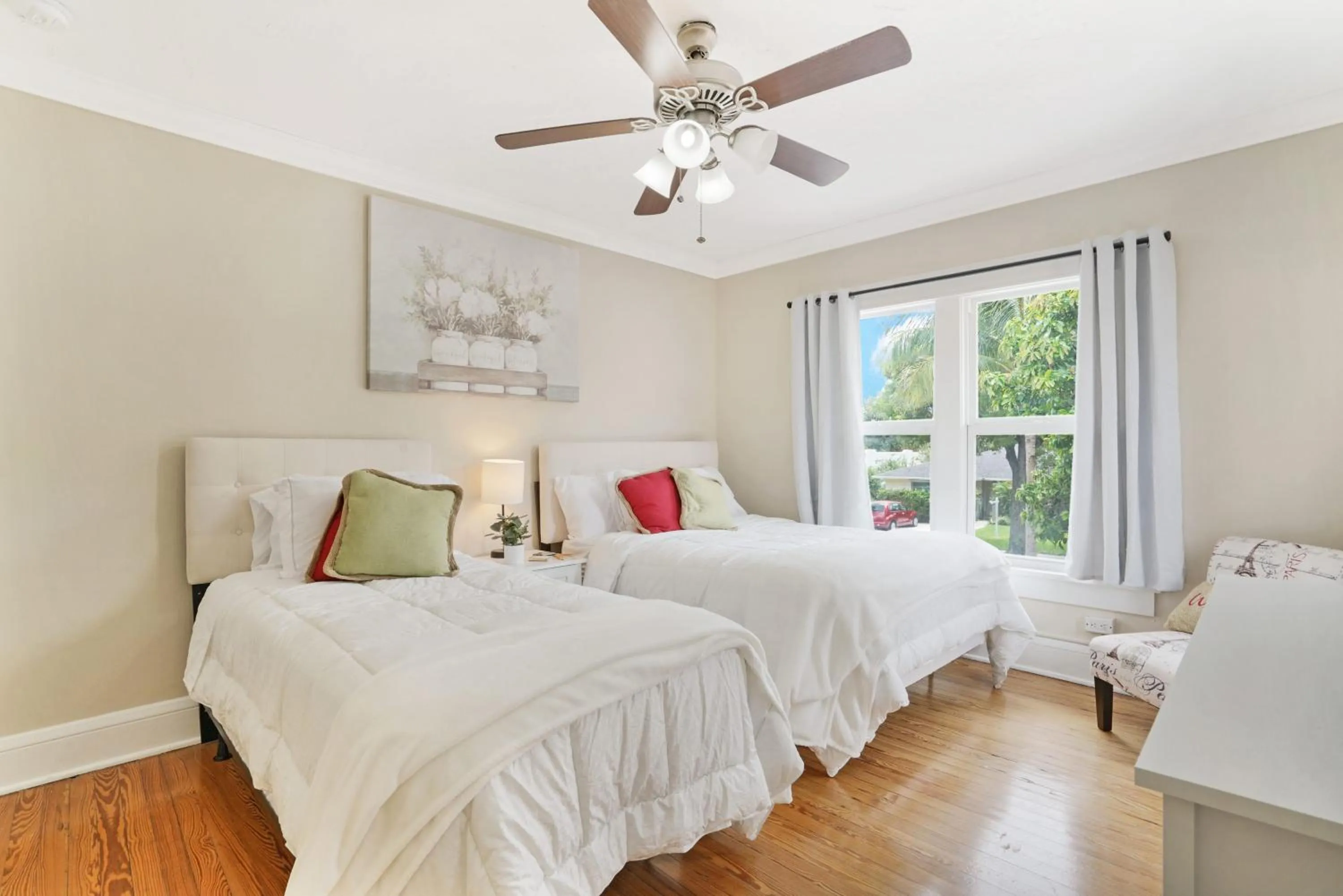 Bedroom in Charming Historic Home and Cottage minutes from the Intracoastal and the Beach