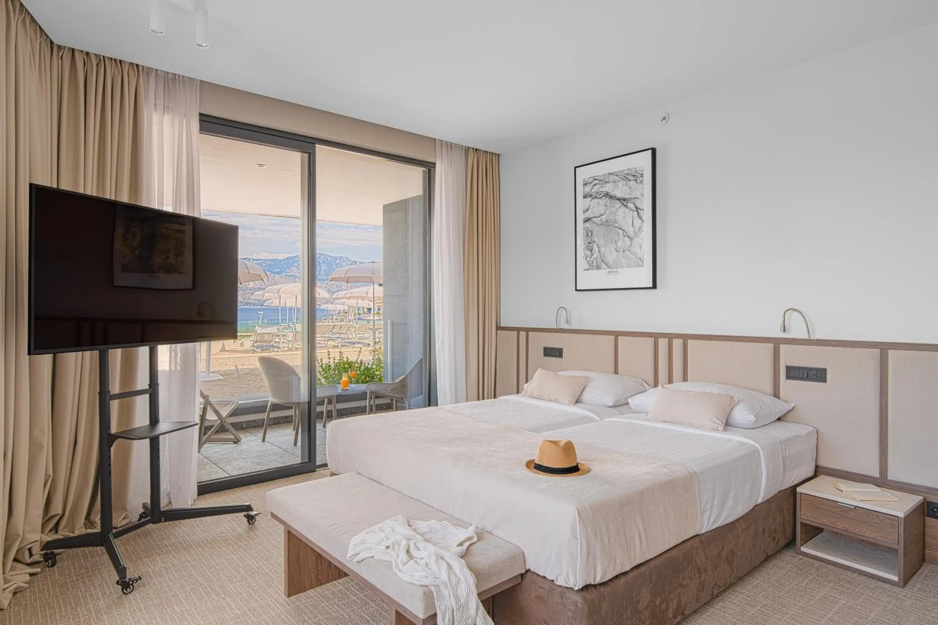 Bed in Grand Hotel View