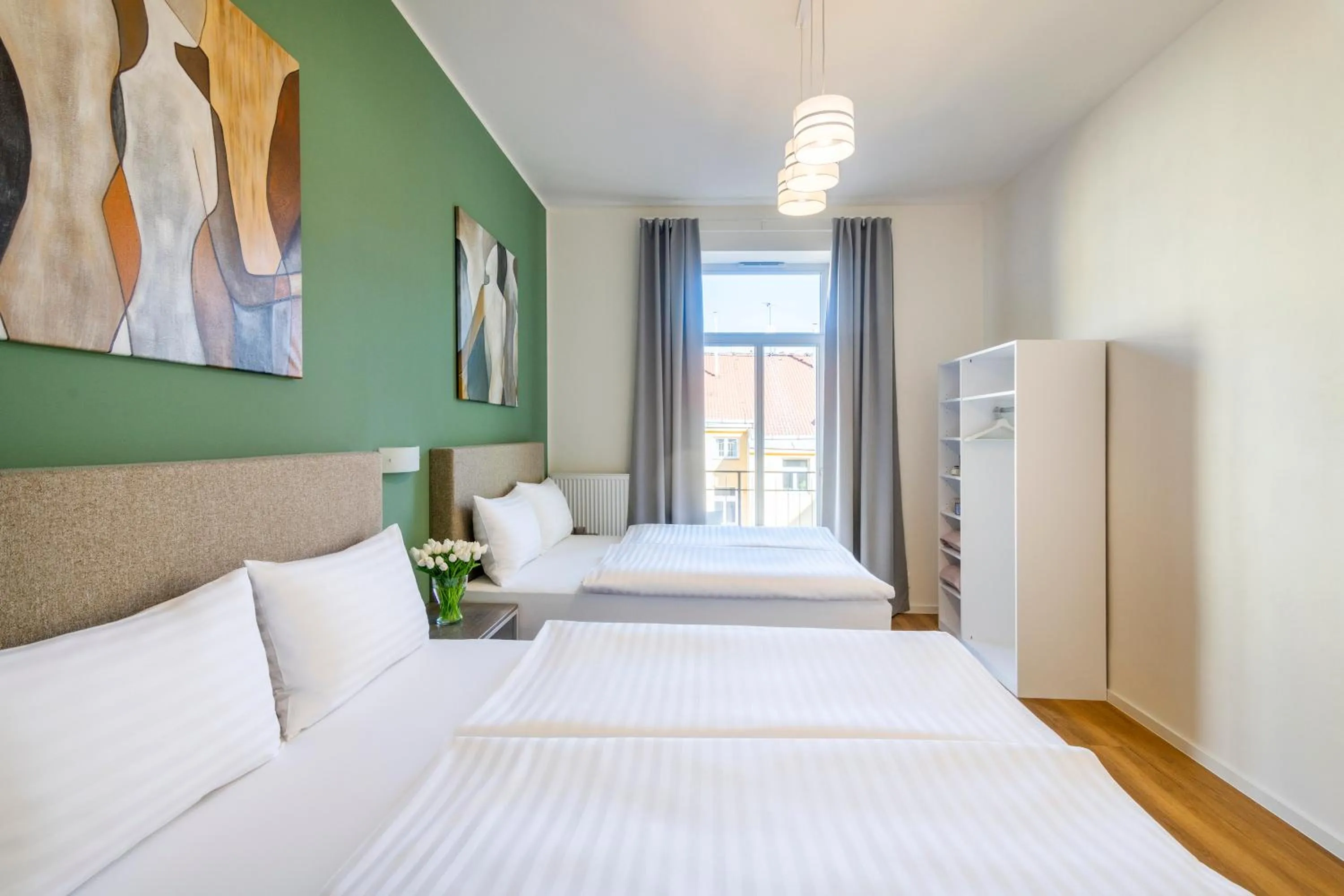 Bedroom, Bed in Hidden Art Boutique Residence by Dwellfort