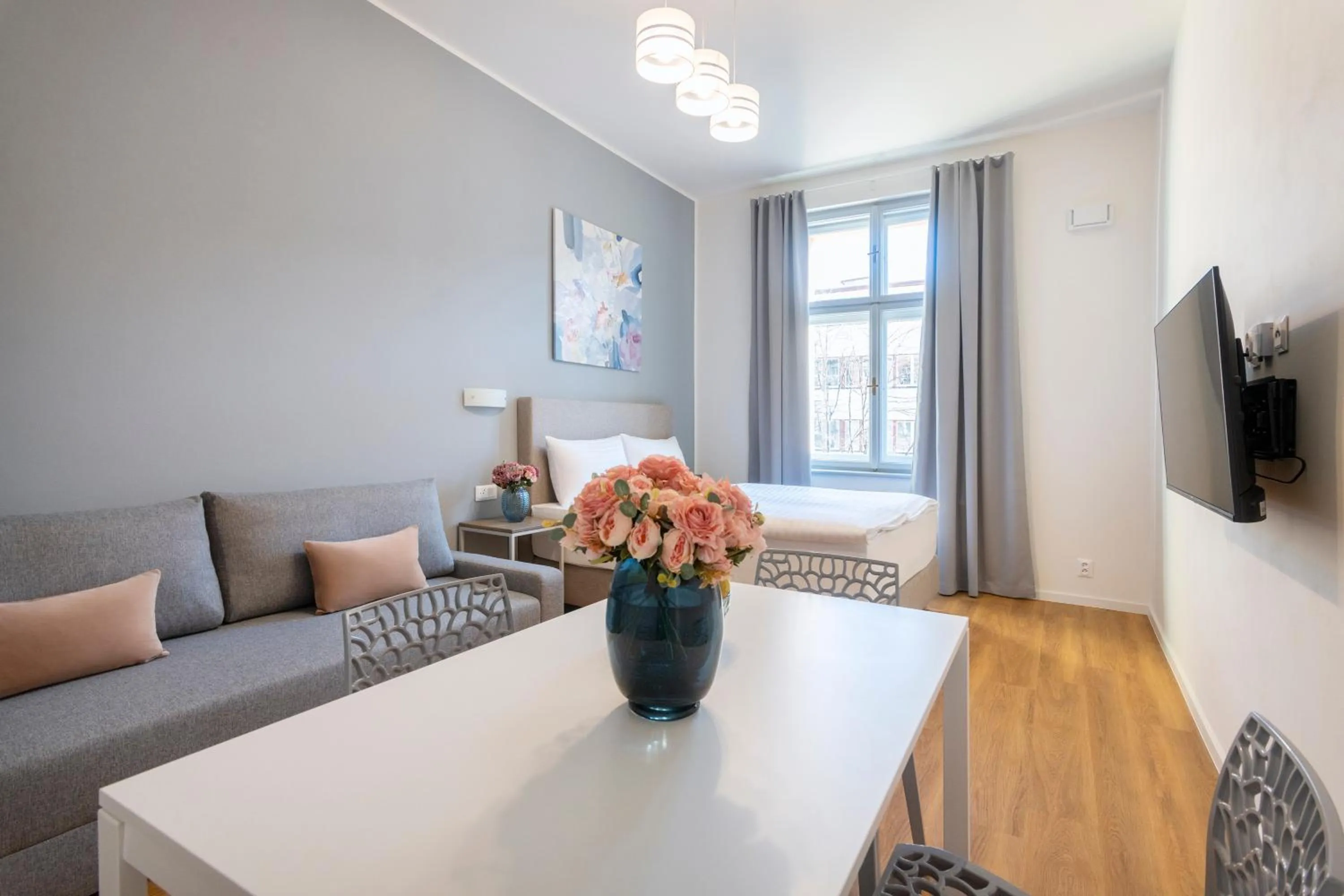 Dining area in Hidden Art Boutique Residence by Dwellfort