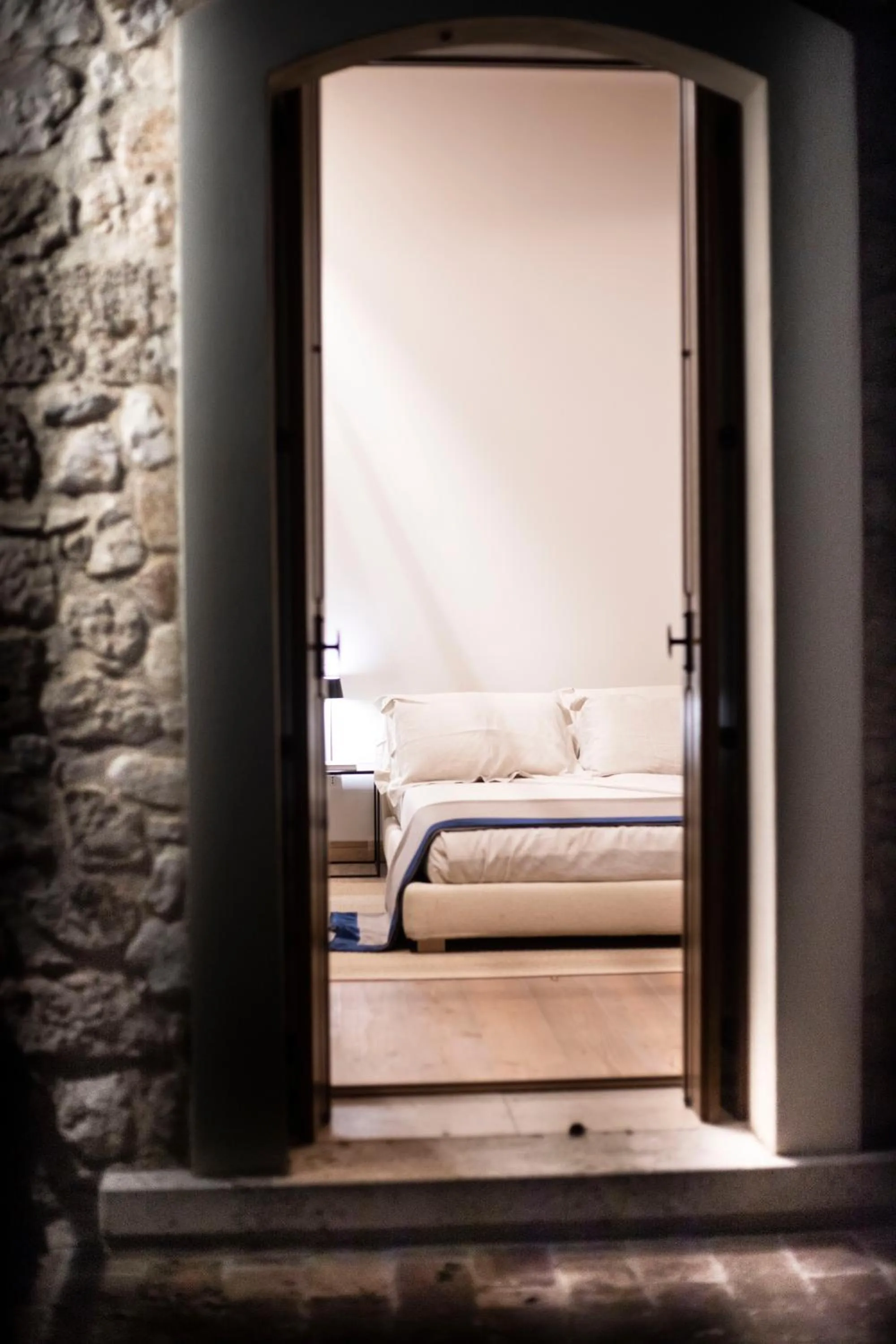 Balcony/Terrace, Bed in San Calisto camere con vigna