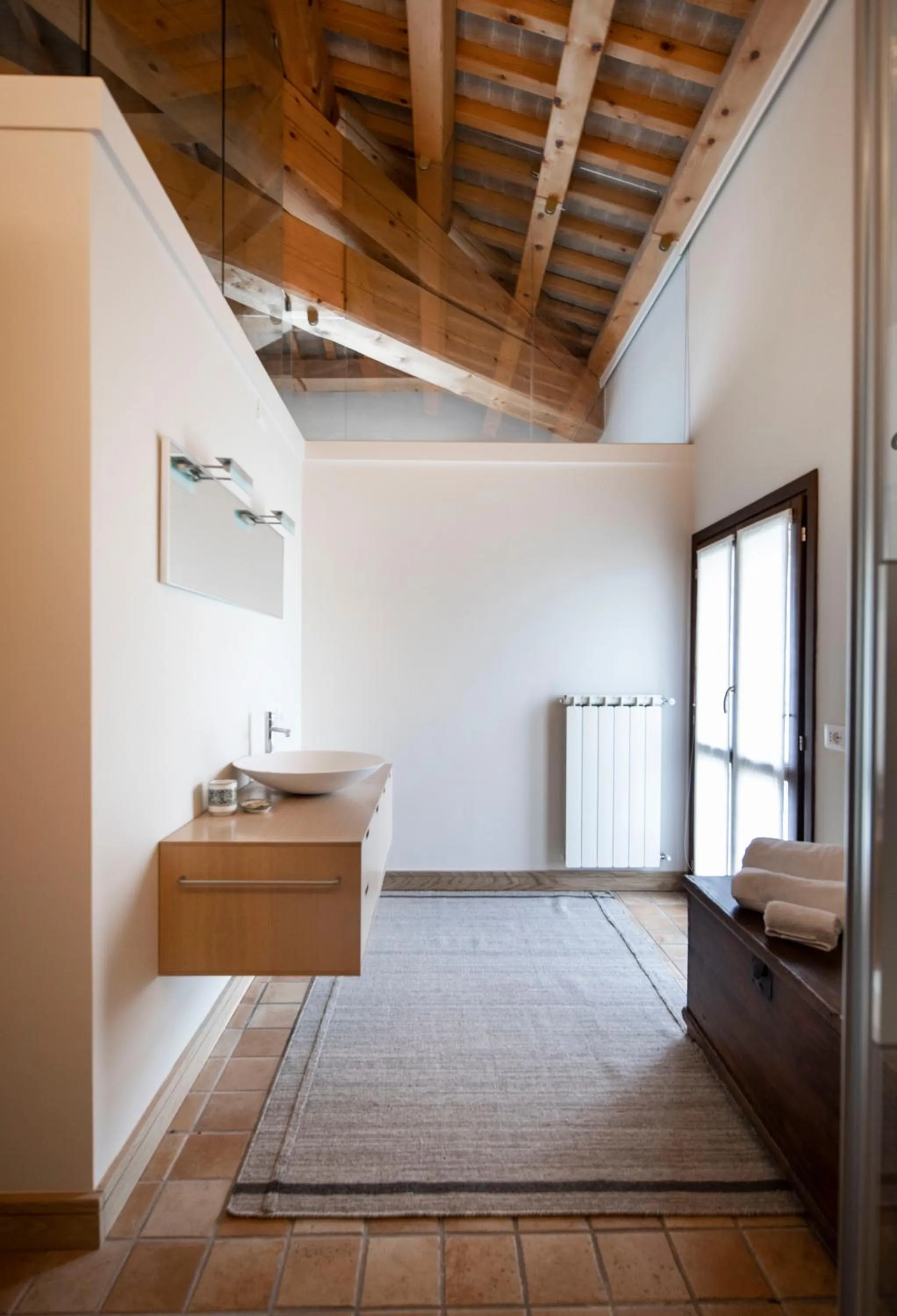 Bathroom in San Calisto camere con vigna