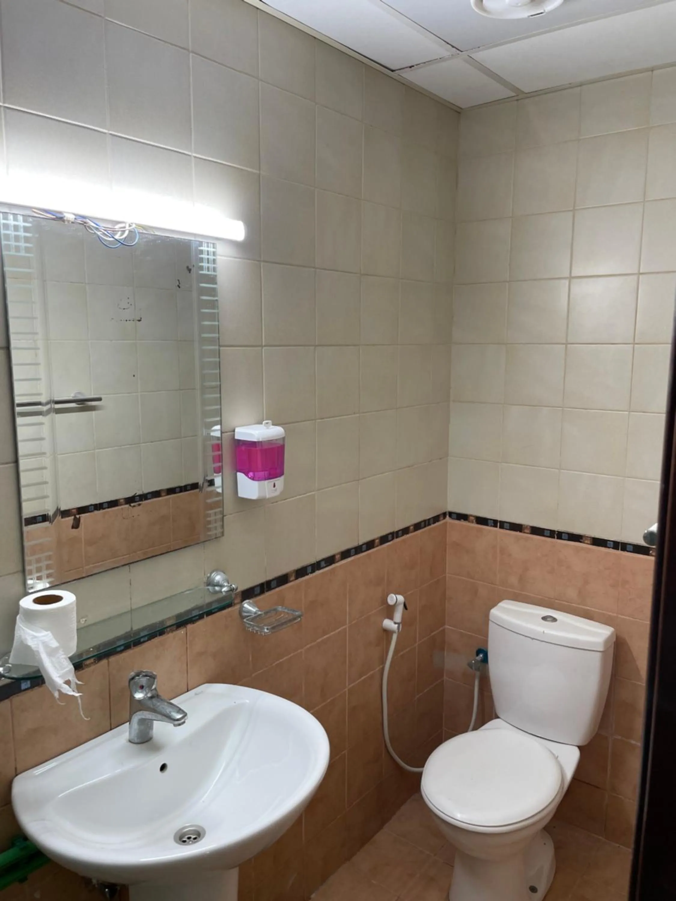 Bathroom in AlBarsha 1 Hostel by PHM