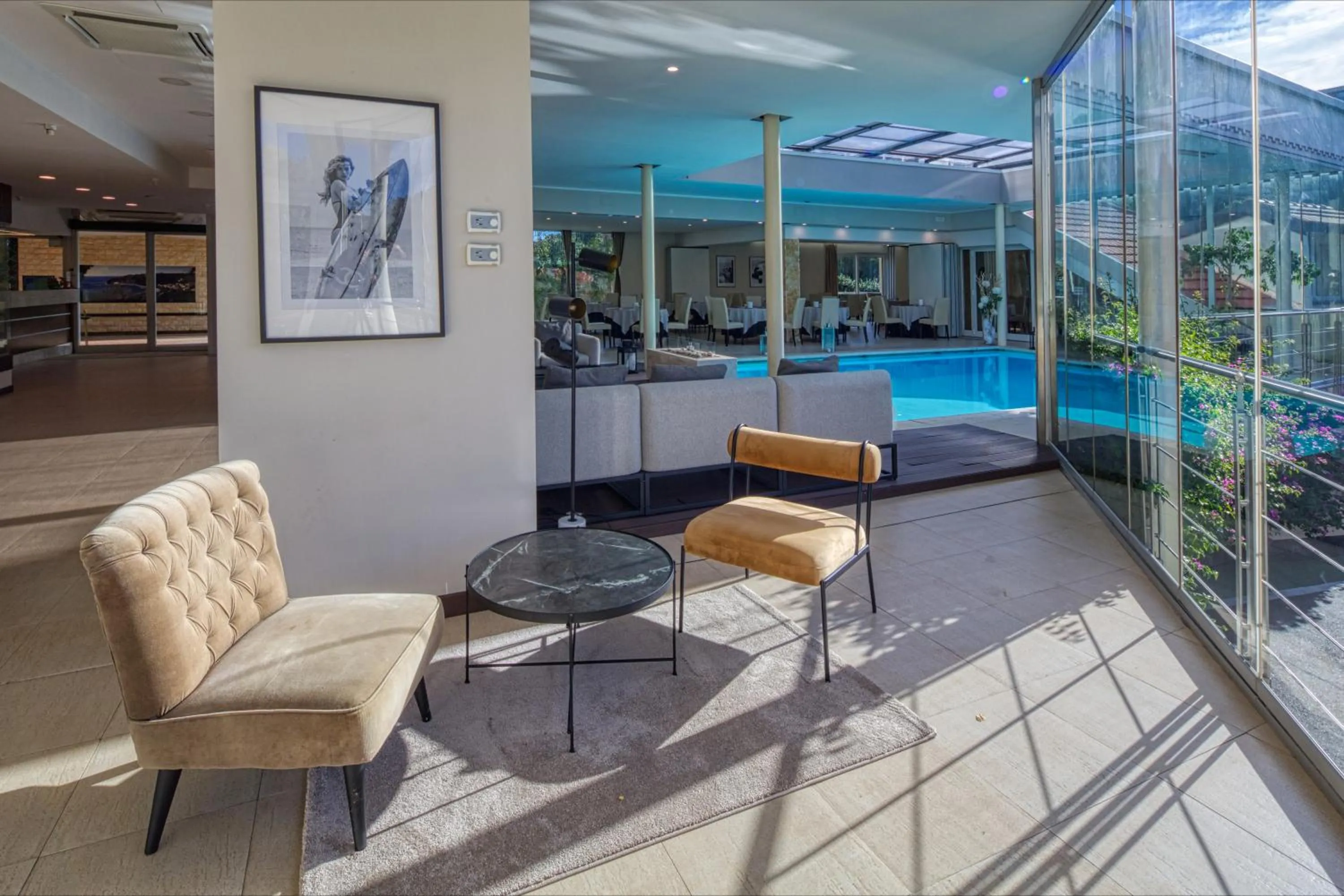 Lobby or reception in Poggio Hotel