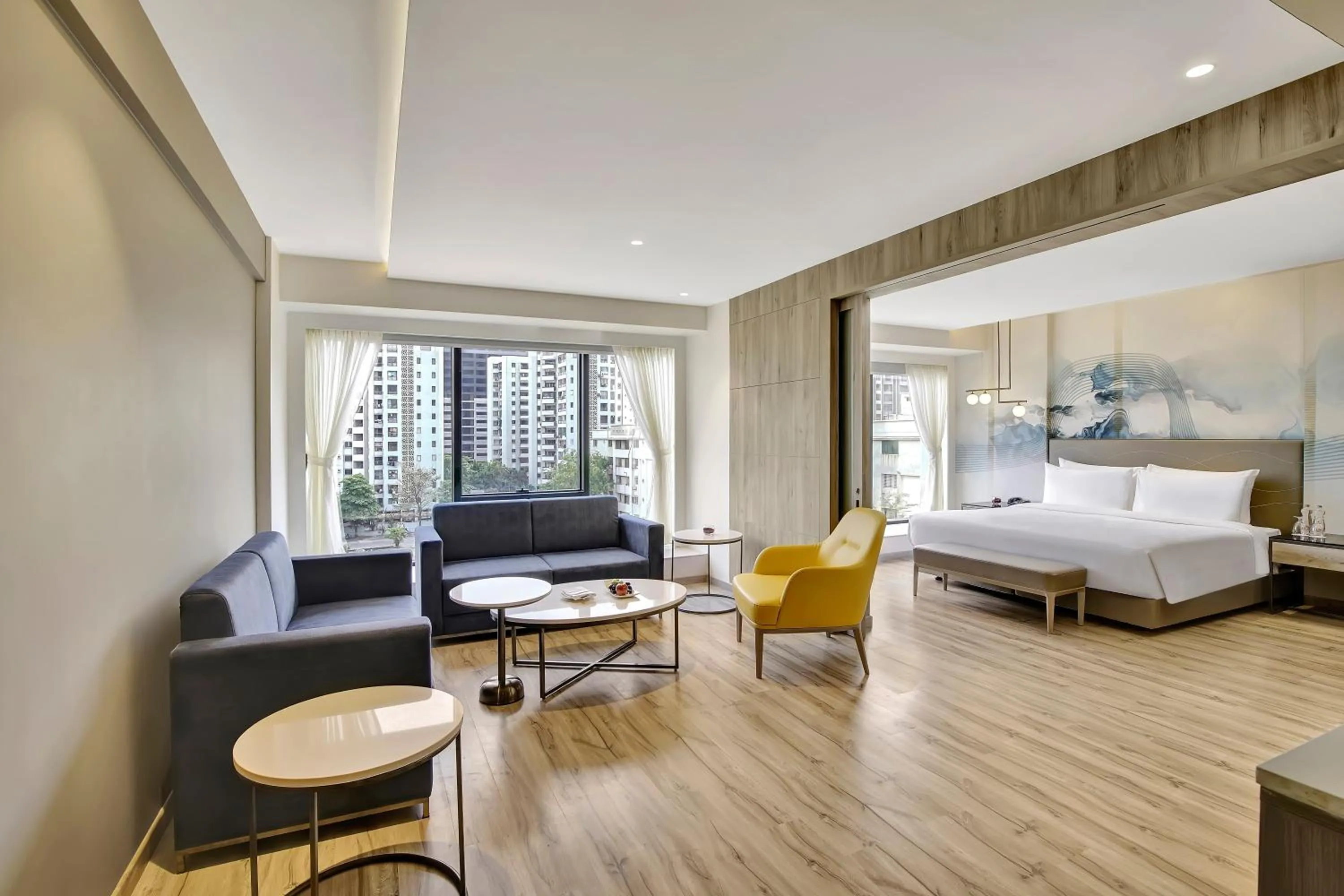 Living room, Bed in Park Inn by Radisson Surat