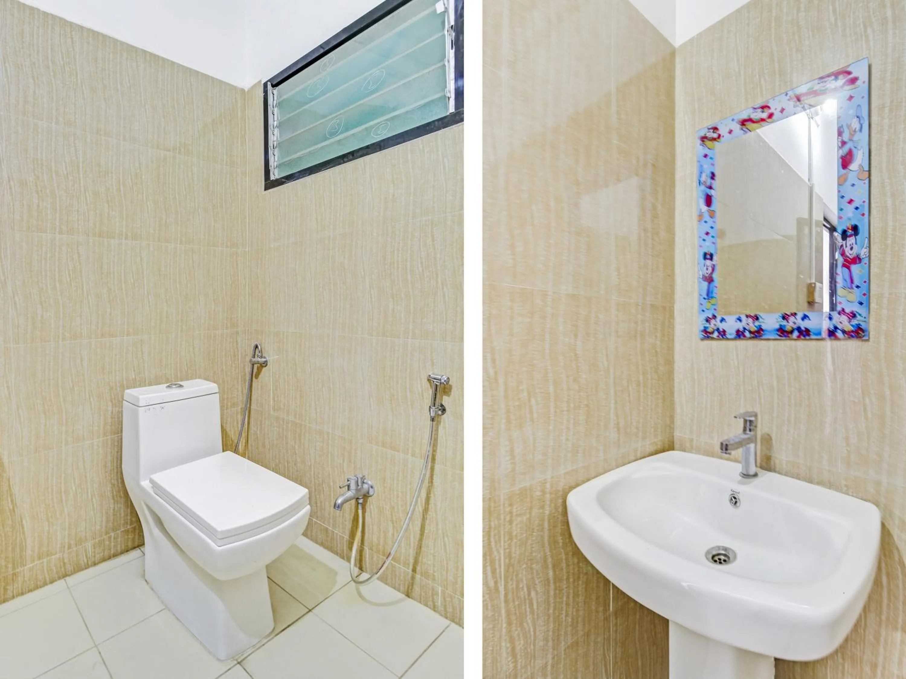 Shower in Sangam Hotel