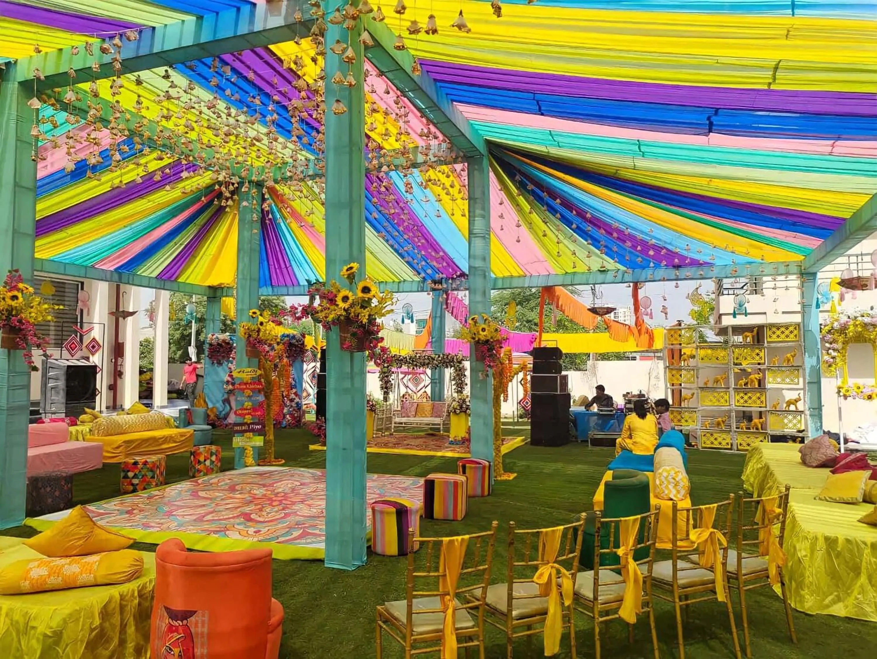 Garden in Sangam Hotel