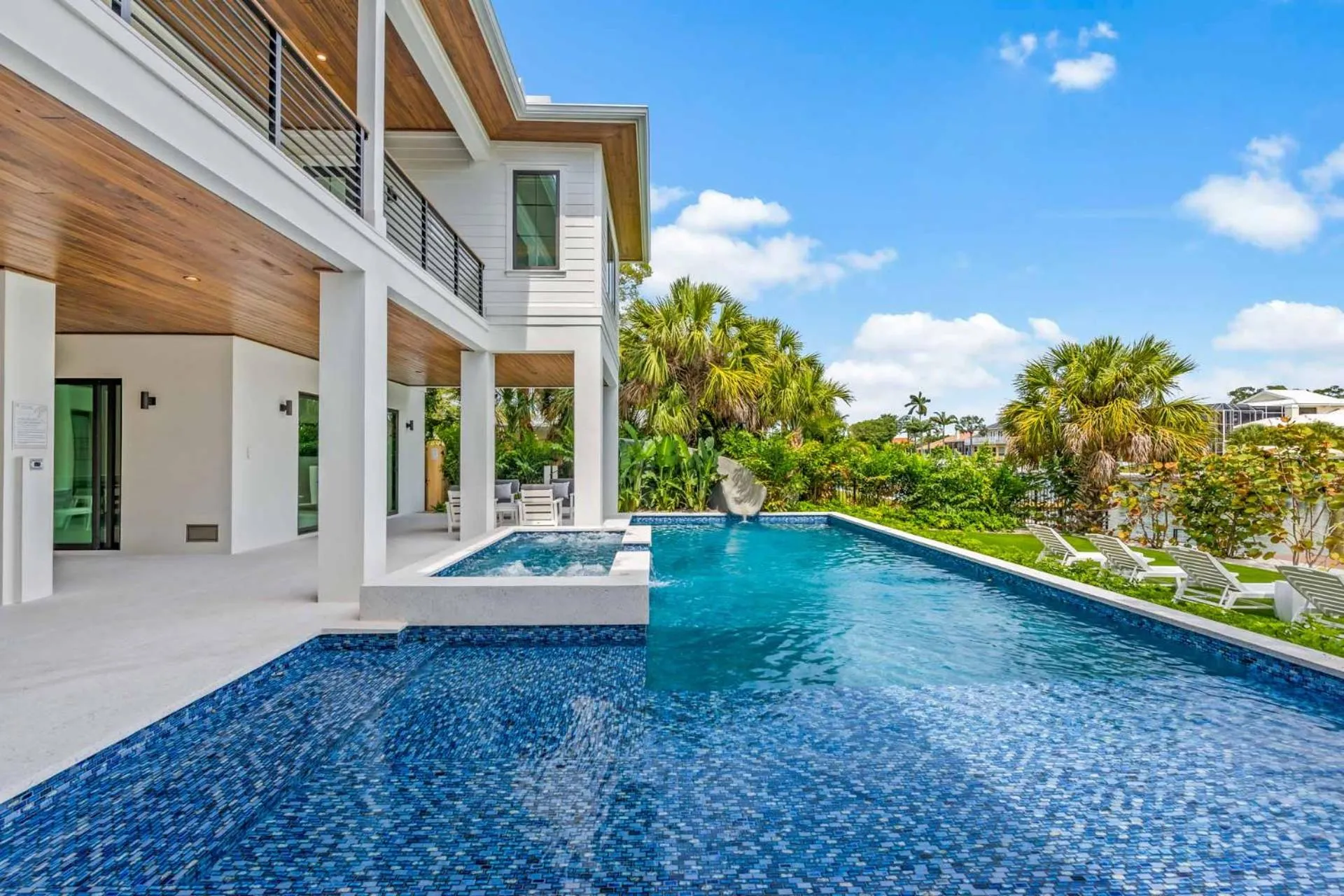 Pool view in The Ringling Estate