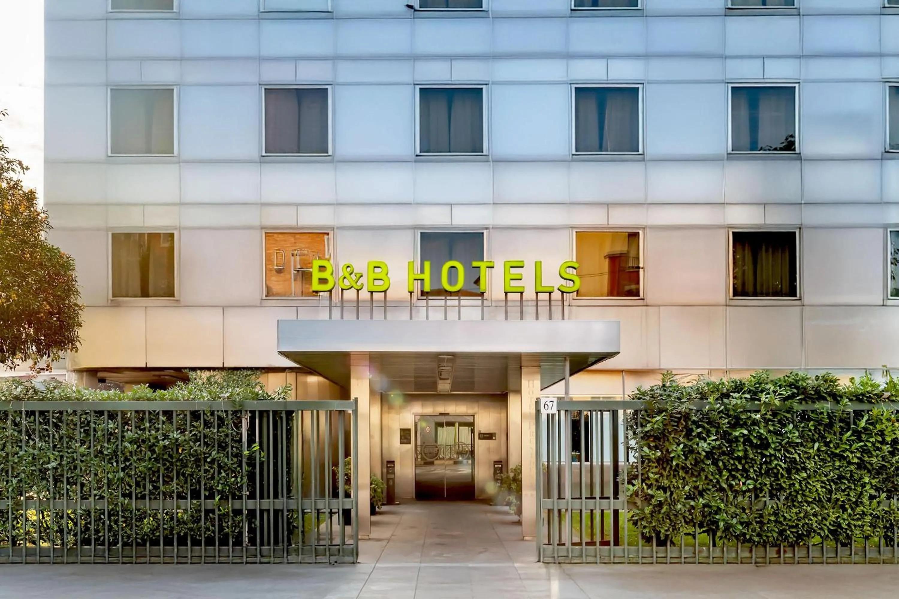 Property building in B&B Hotel Torino President