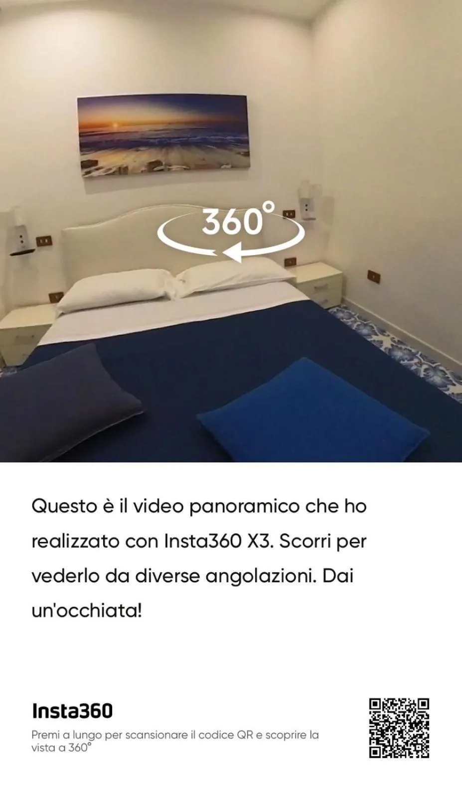 Bed in Hotel Vietri Coast