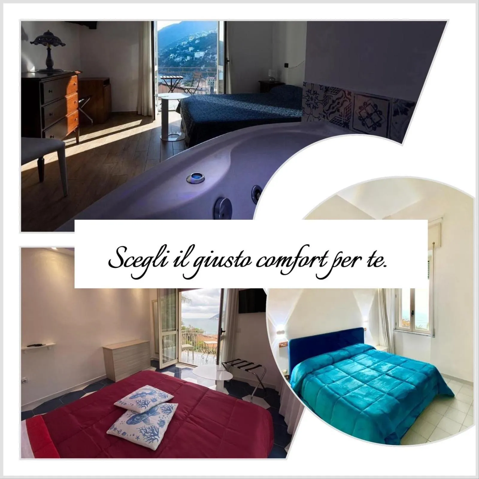 Bed in Hotel Vietri Coast