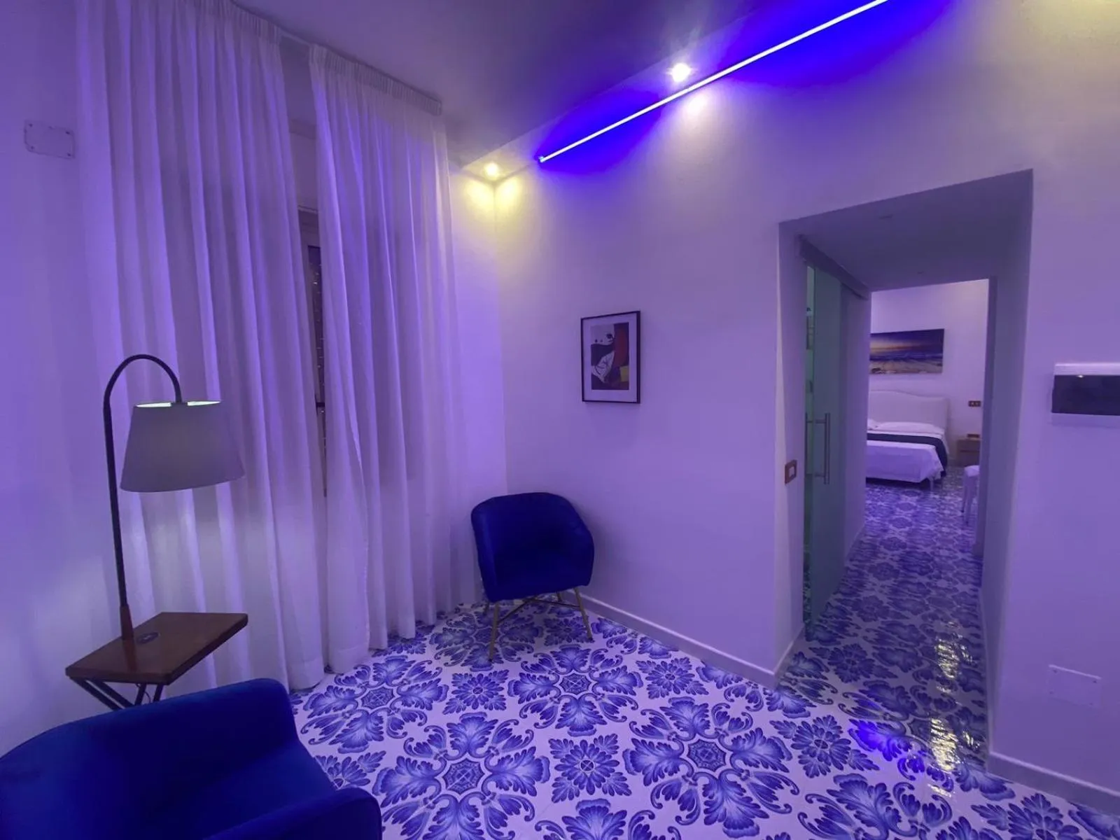 Living room, Bed in Hotel Vietri Coast