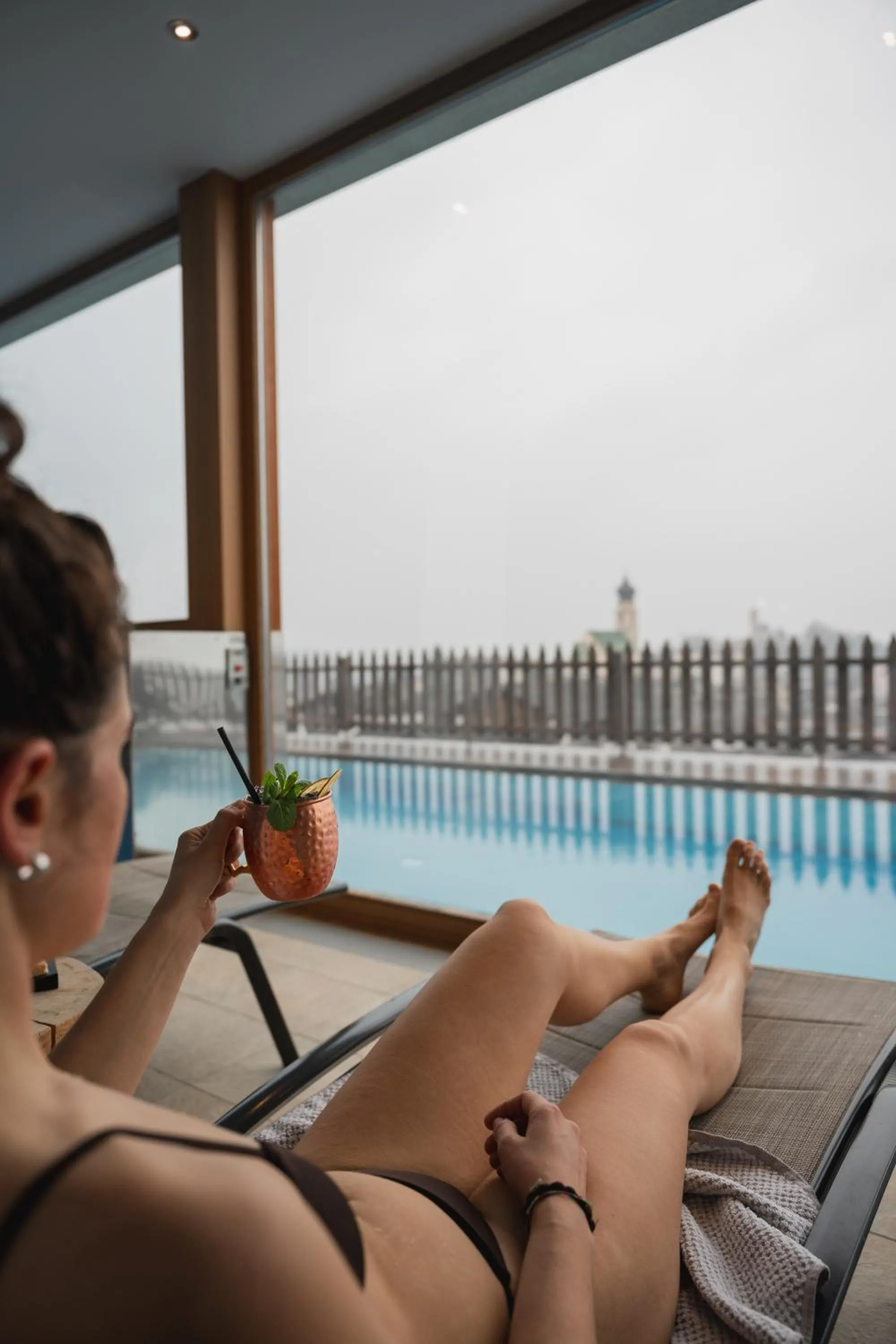 Pool view in Hotel Emmy - five elements