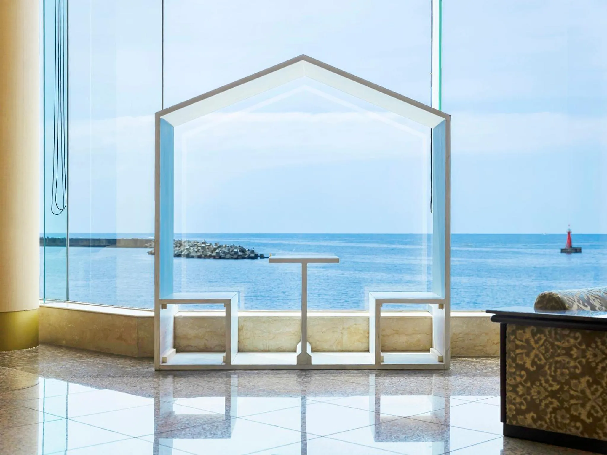 Lobby or reception in Mikazuki Sea-Park Hotel Awa Kamogawa