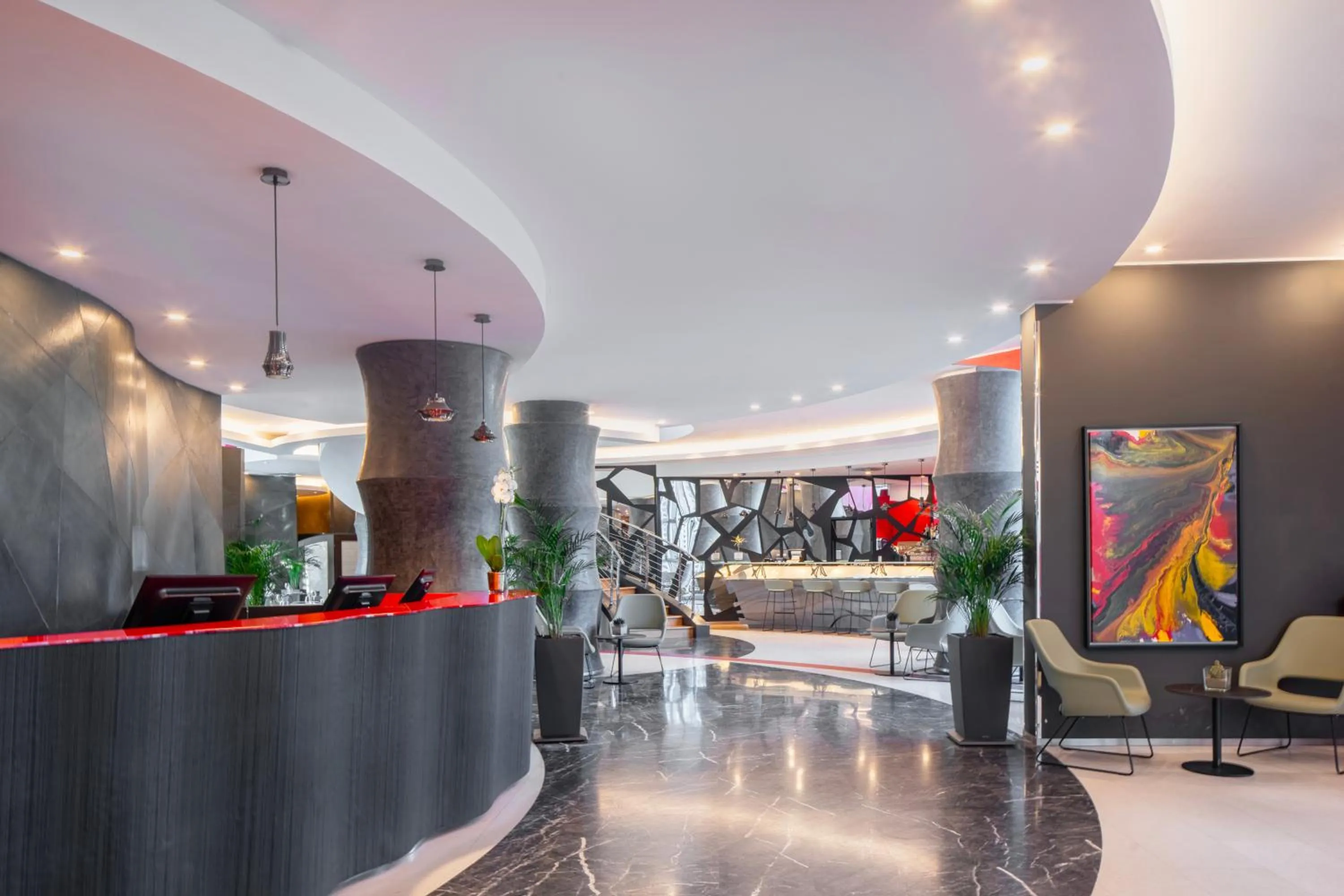 Lobby or reception in UNA Hotels Malpensa