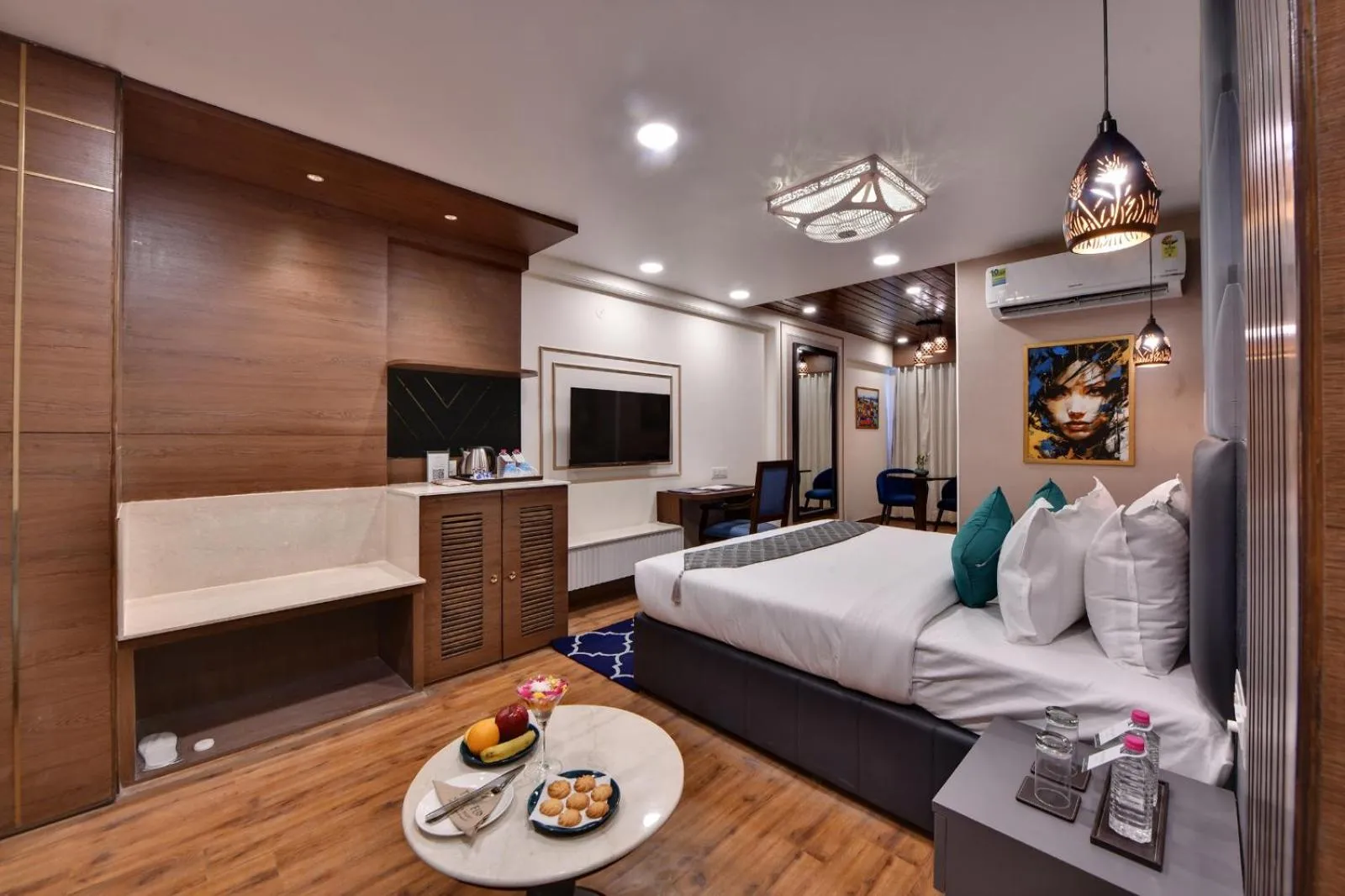 Living room, Bed in The Fern Habitat, Jaipur