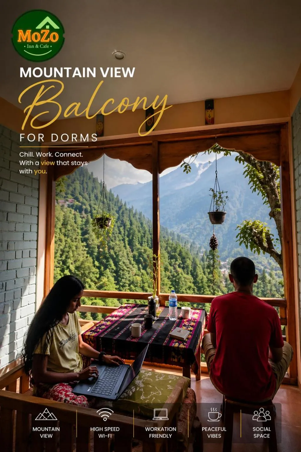 Balcony/Terrace in MOZO Inn&Cafe Jibhi