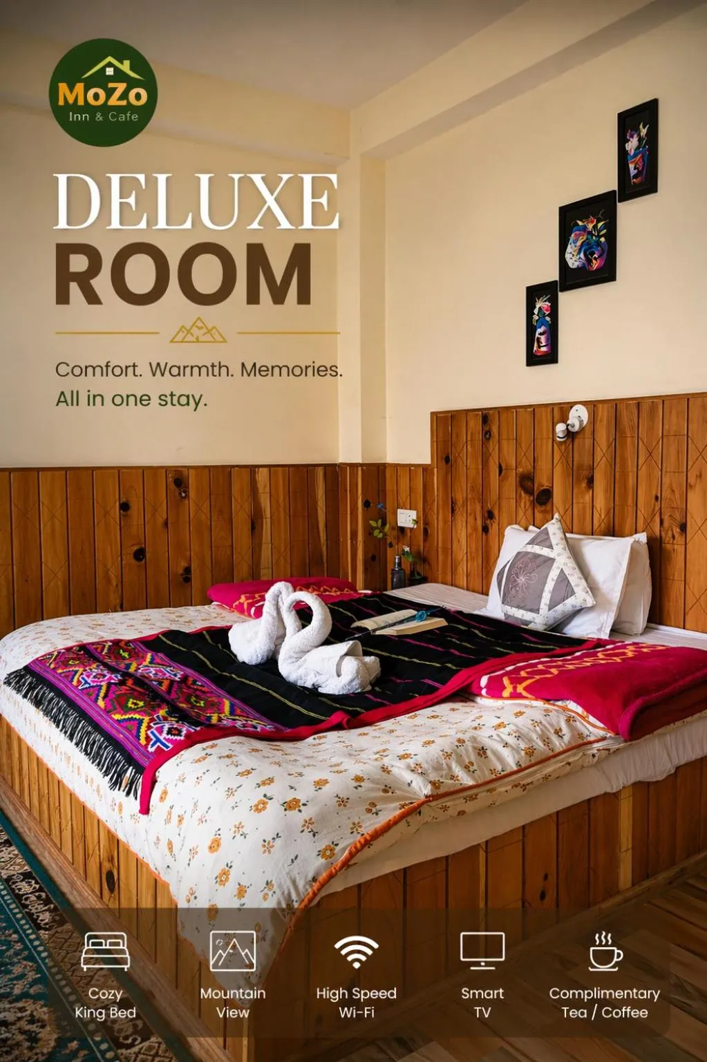 Photo of the whole room, Bed in MOZO Inn&Cafe Jibhi