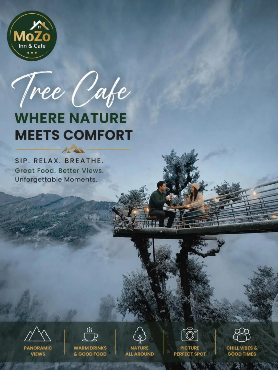 Restaurant/places to eat in MOZO Inn&Cafe Jibhi