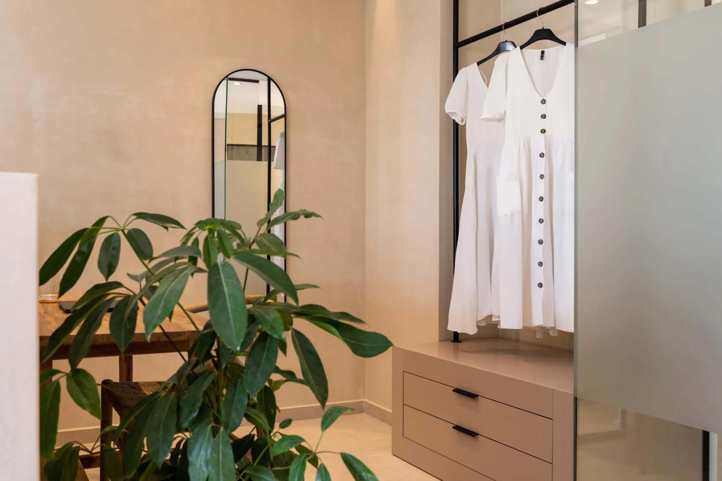 wardrobe in Aura Suites Paros