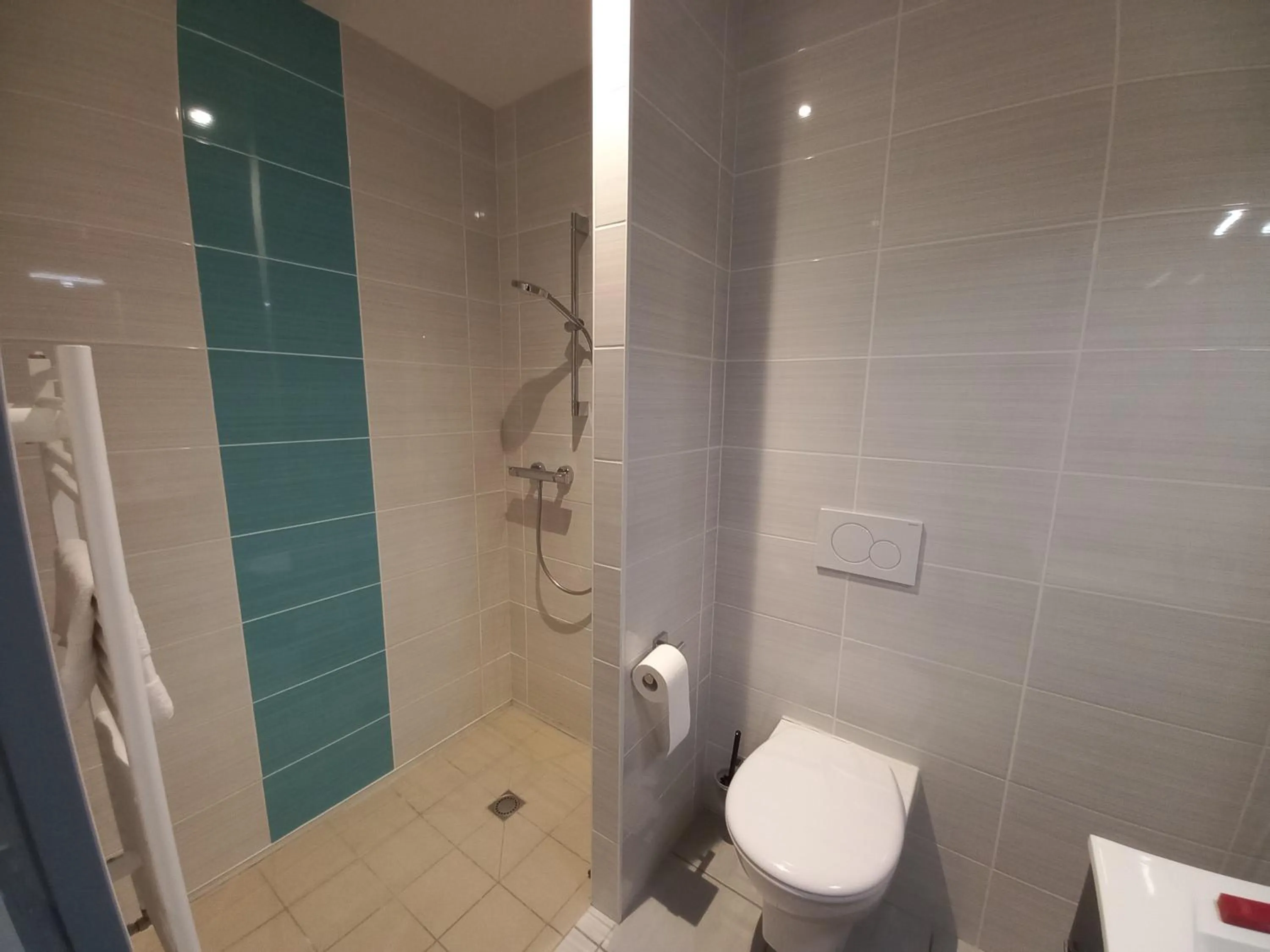 Shower in SARL DU PARC Hôtel Les Tremplins