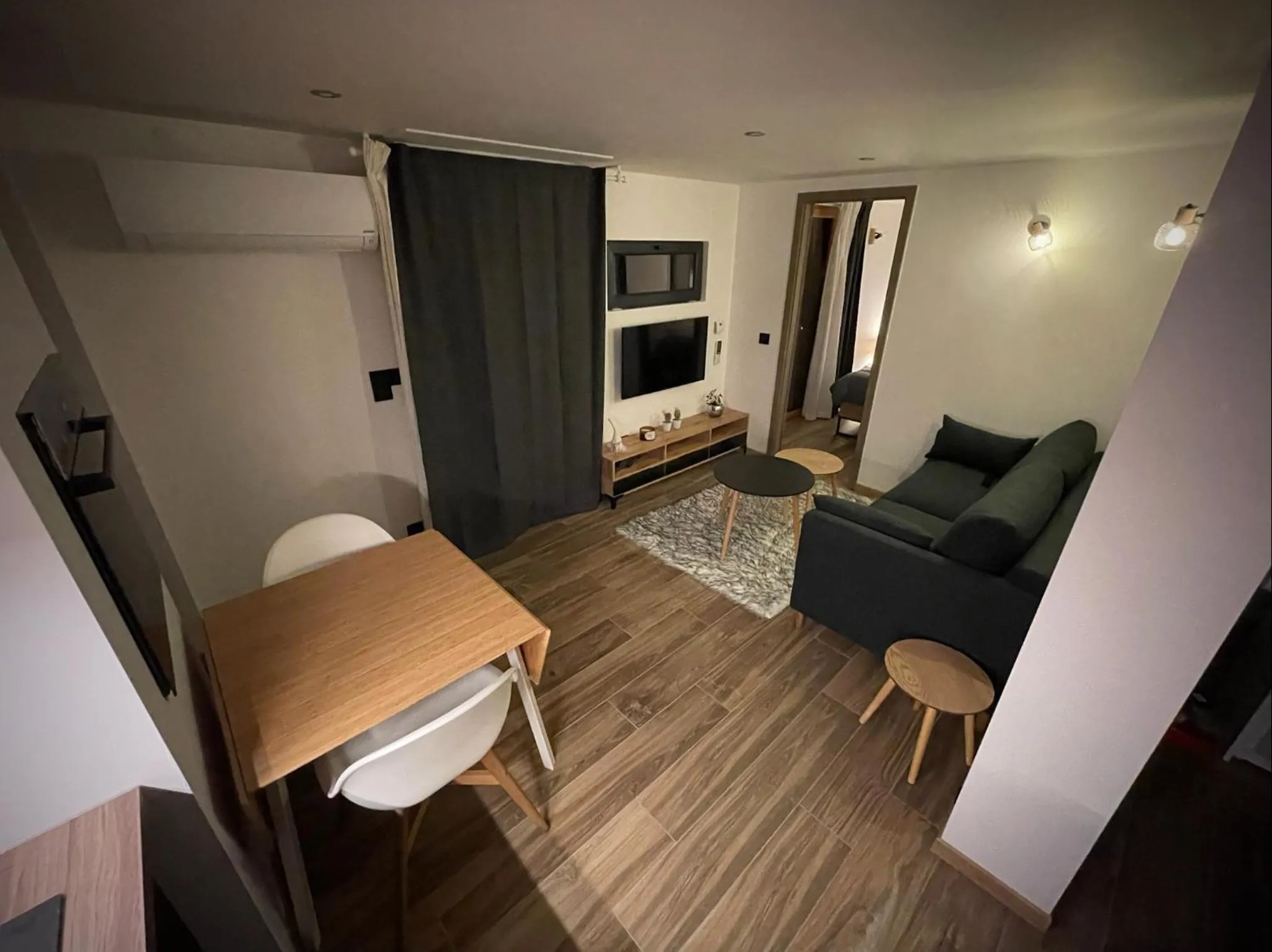 Living room in Le gîte cozy de Bouvacôte avec vue panoramique et Sauna