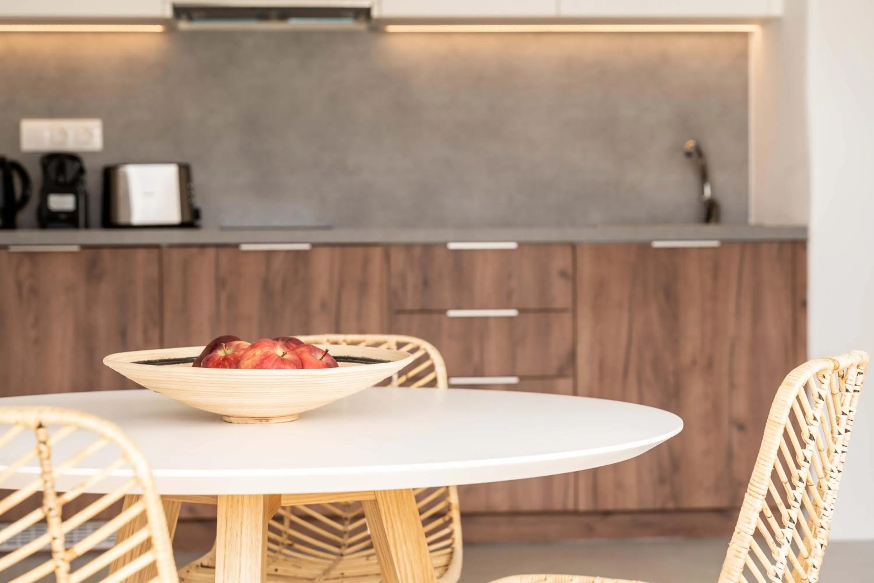 Kitchen or kitchenette in Aura Villas Tinos