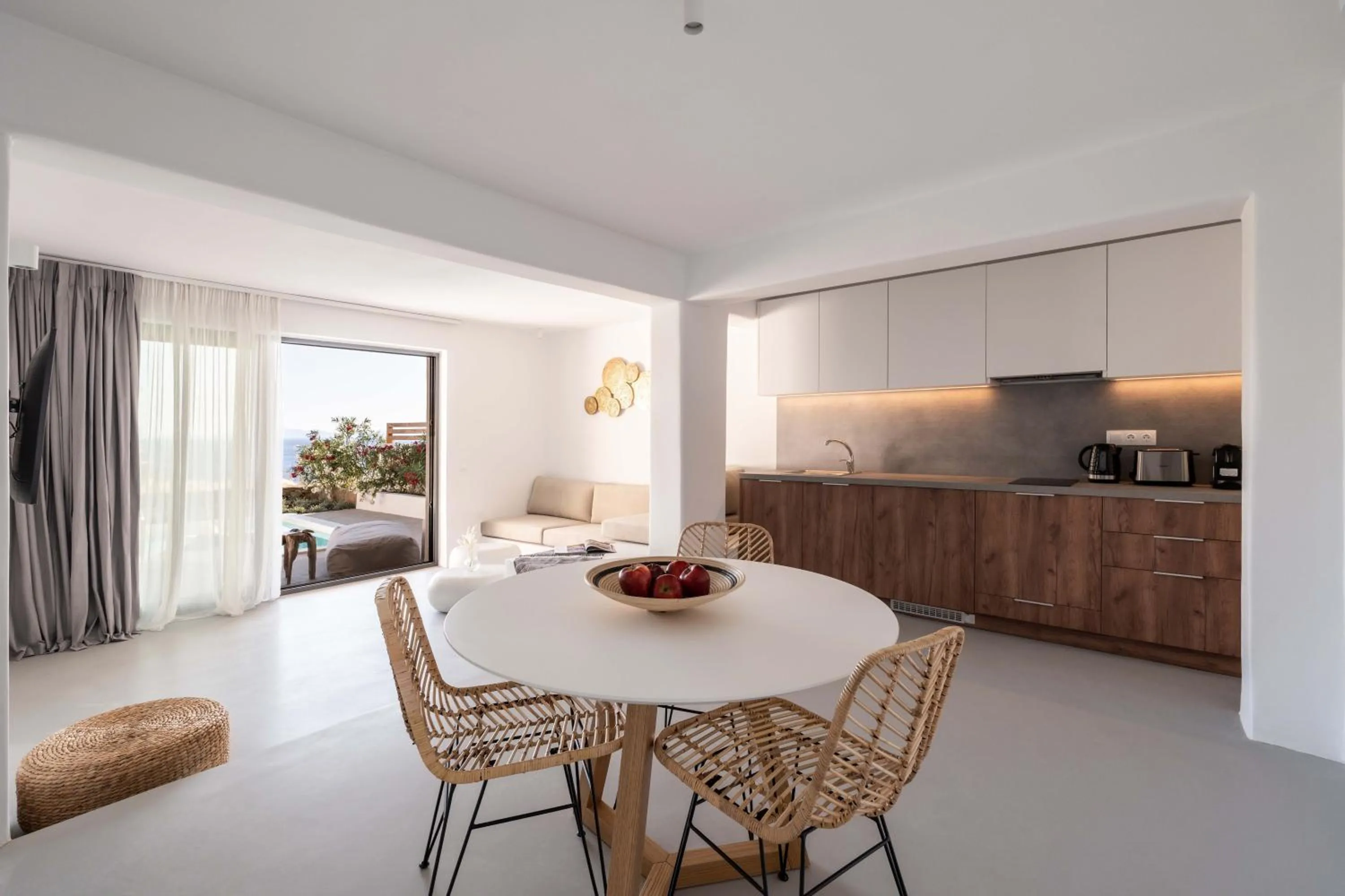 Kitchen or kitchenette in Aura Villas Tinos