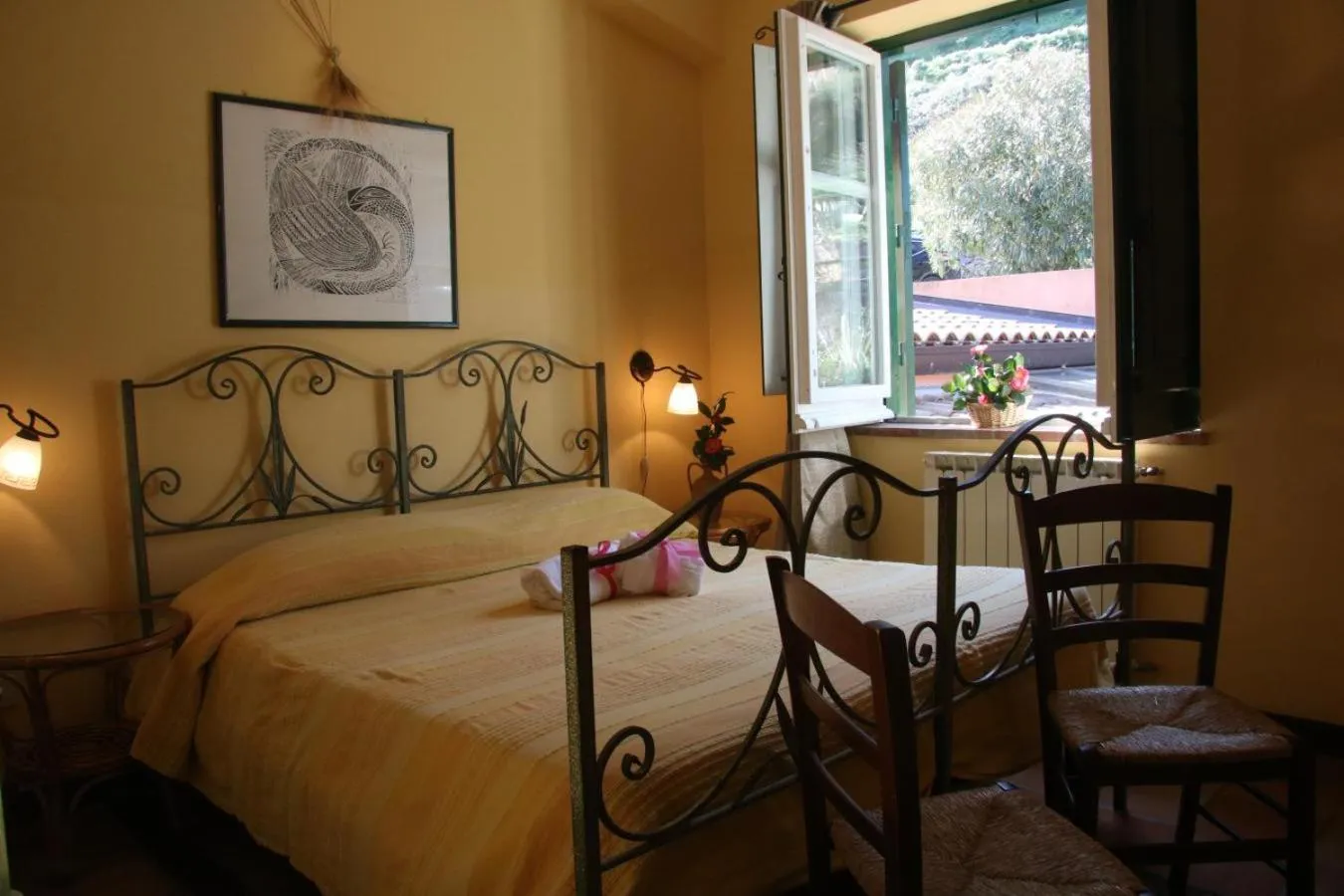 View (from property/room), Bed in Agriturismo Santa Margherita