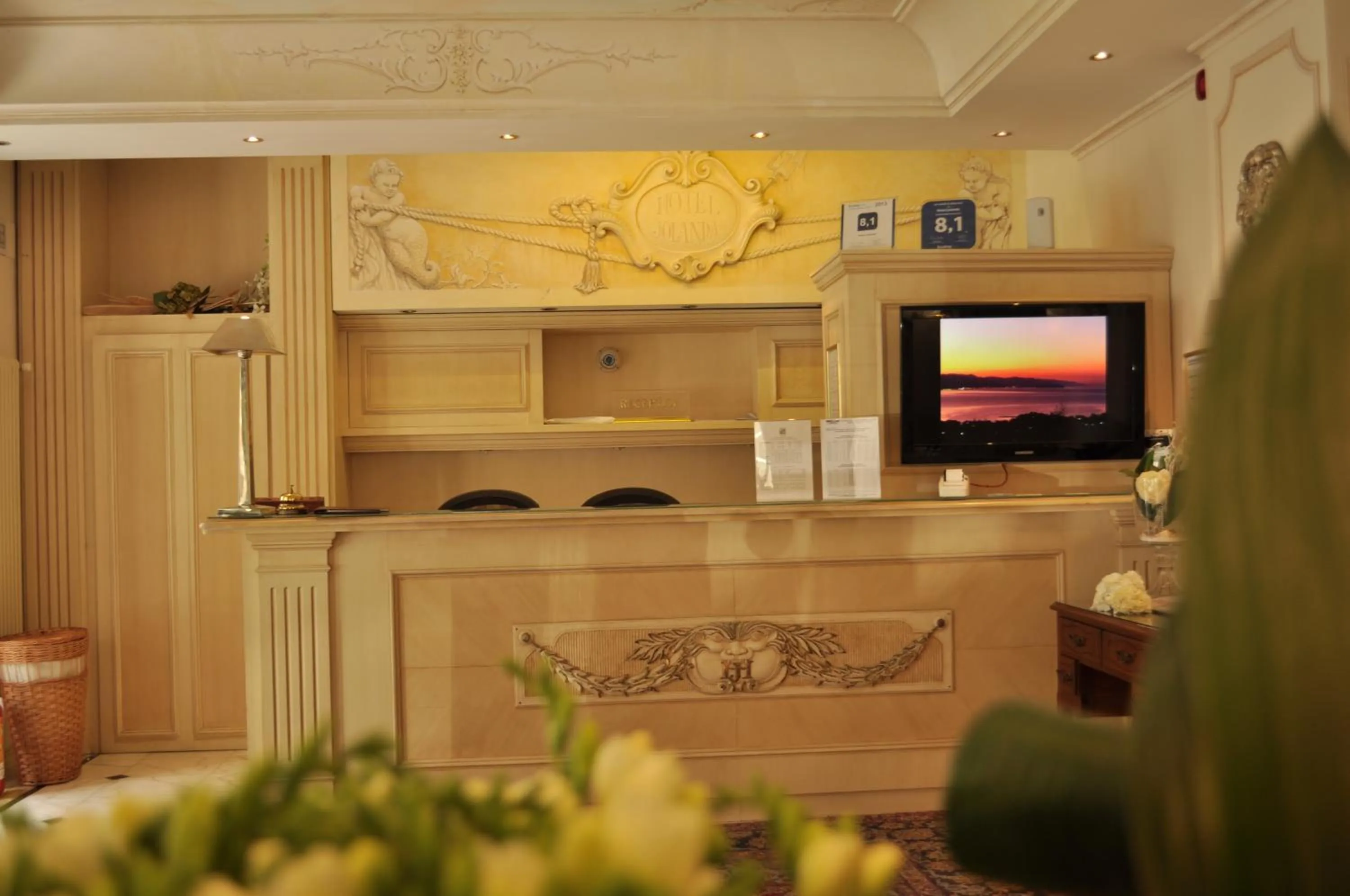 Lobby or reception in Hotel Jolanda