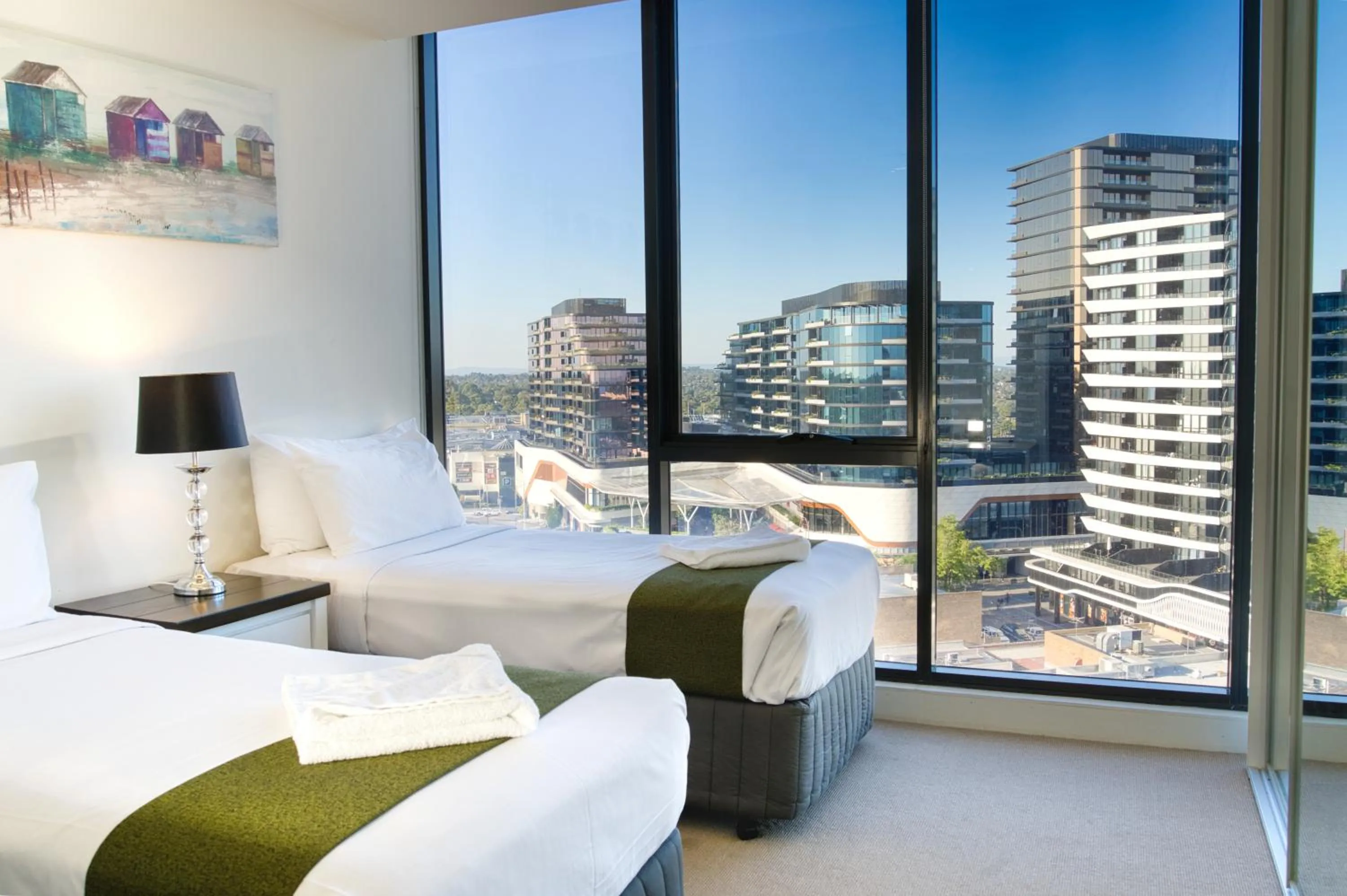 Bedroom, Bed in Park Avenue - IKON Glen Waverley