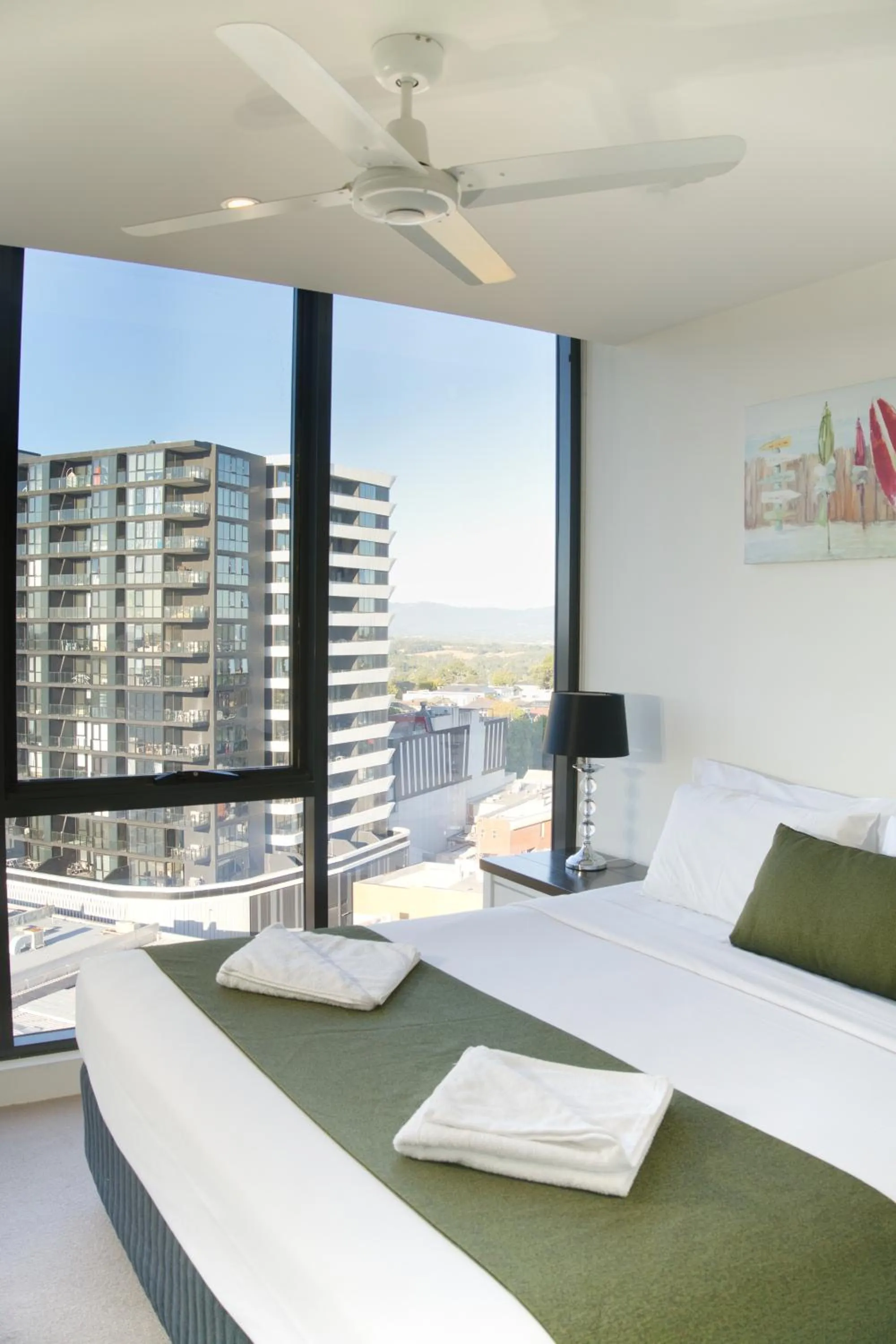 Bedroom, Bed in Park Avenue - IKON Glen Waverley