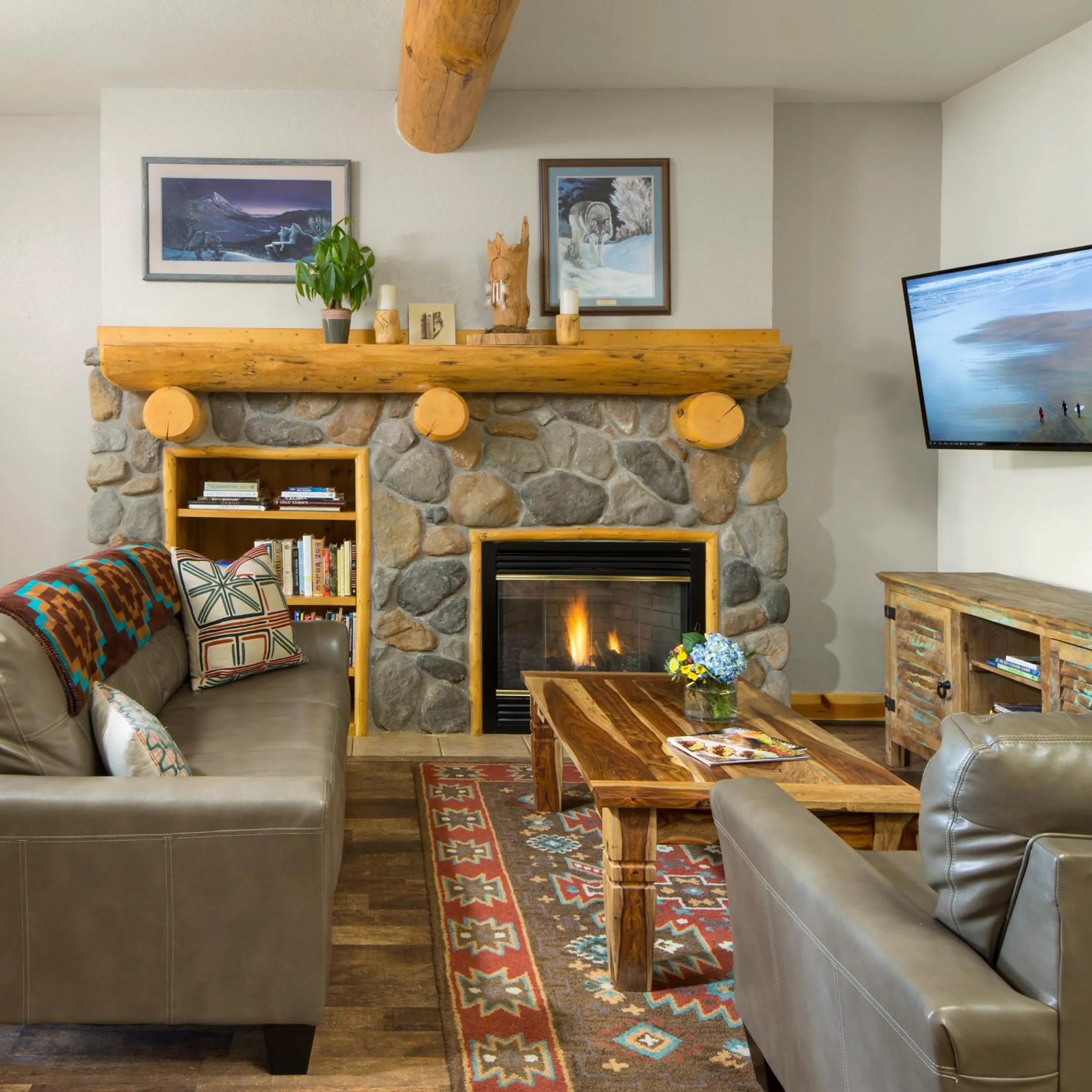 Living room in The Bivvi Hostel