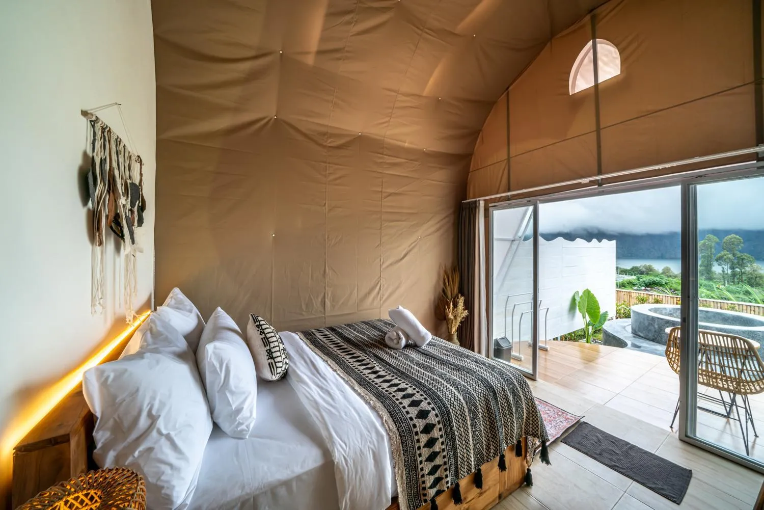 Bedroom, Bed in The Dewi Kintamani Luxury Glamping and Natural Hotspring
