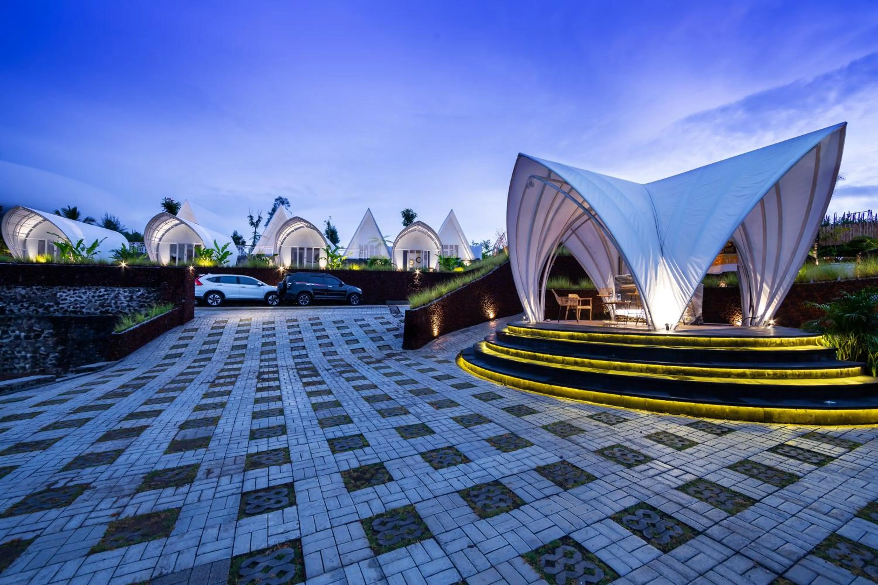 Lobby or reception in The Dewi Kintamani Luxury Glamping and Natural Hotspring