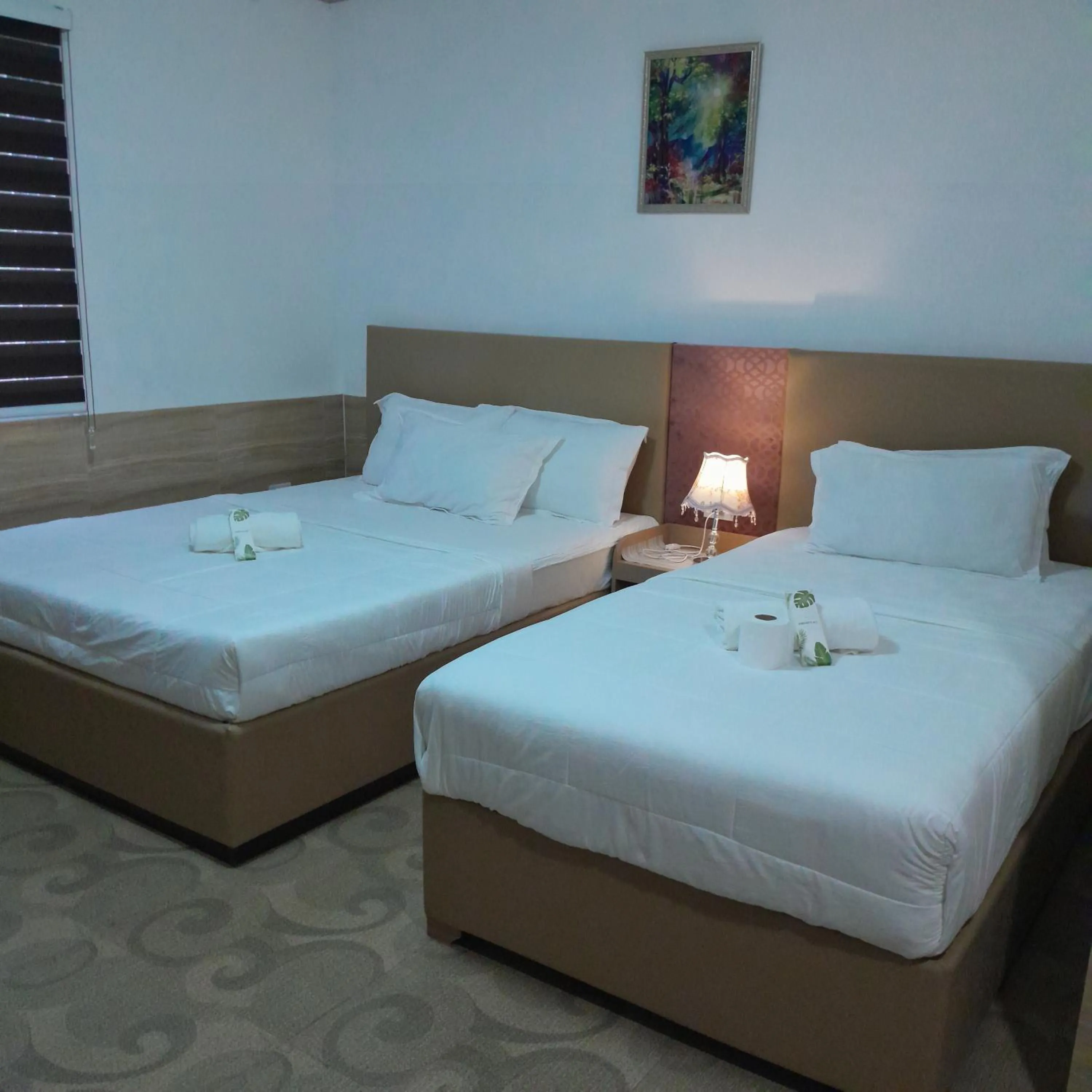 Property building, Bed in Airport Hotel Clark