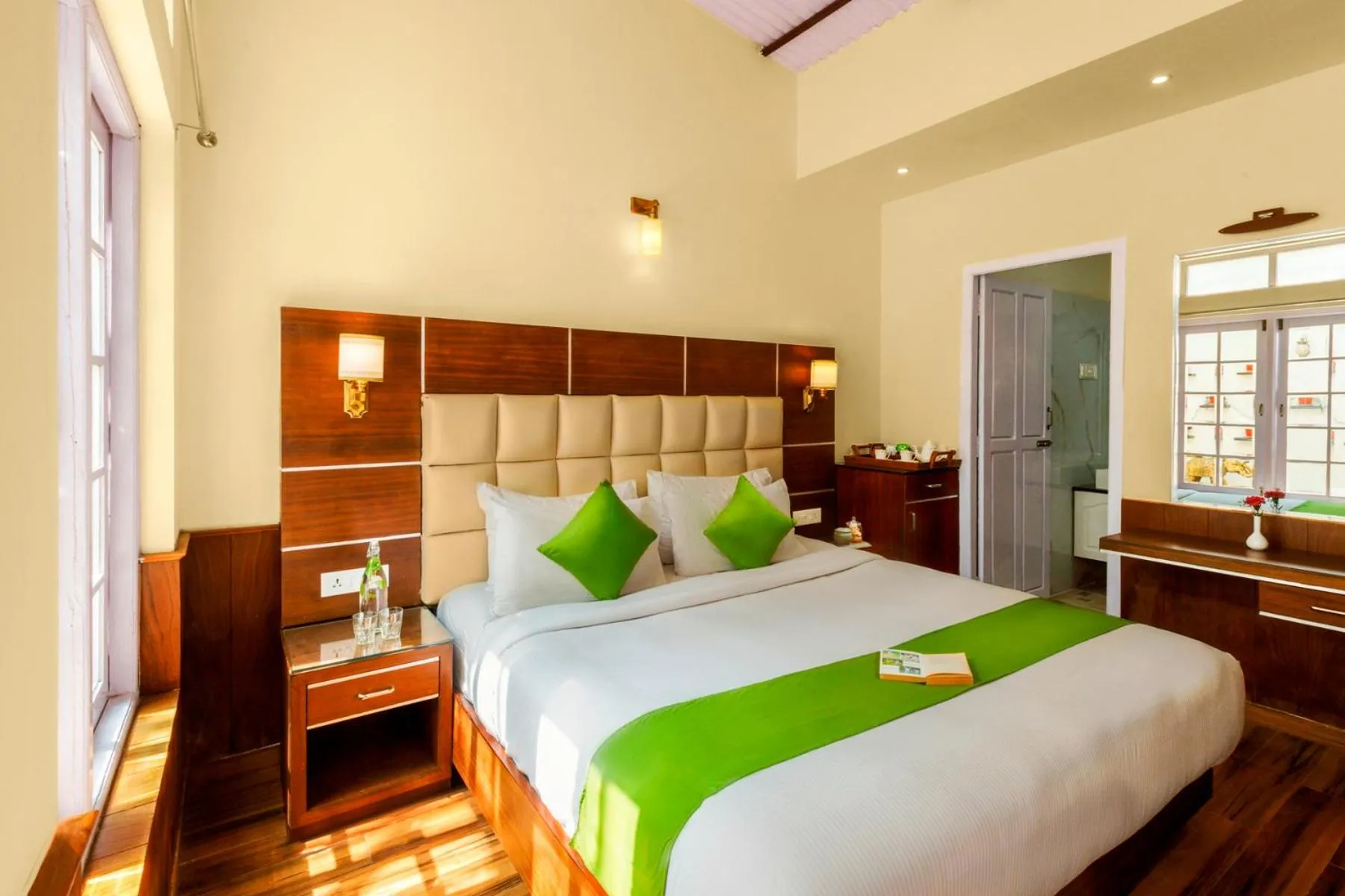 Bathroom, Bed in Rosewood by Nature Resorts and Stays