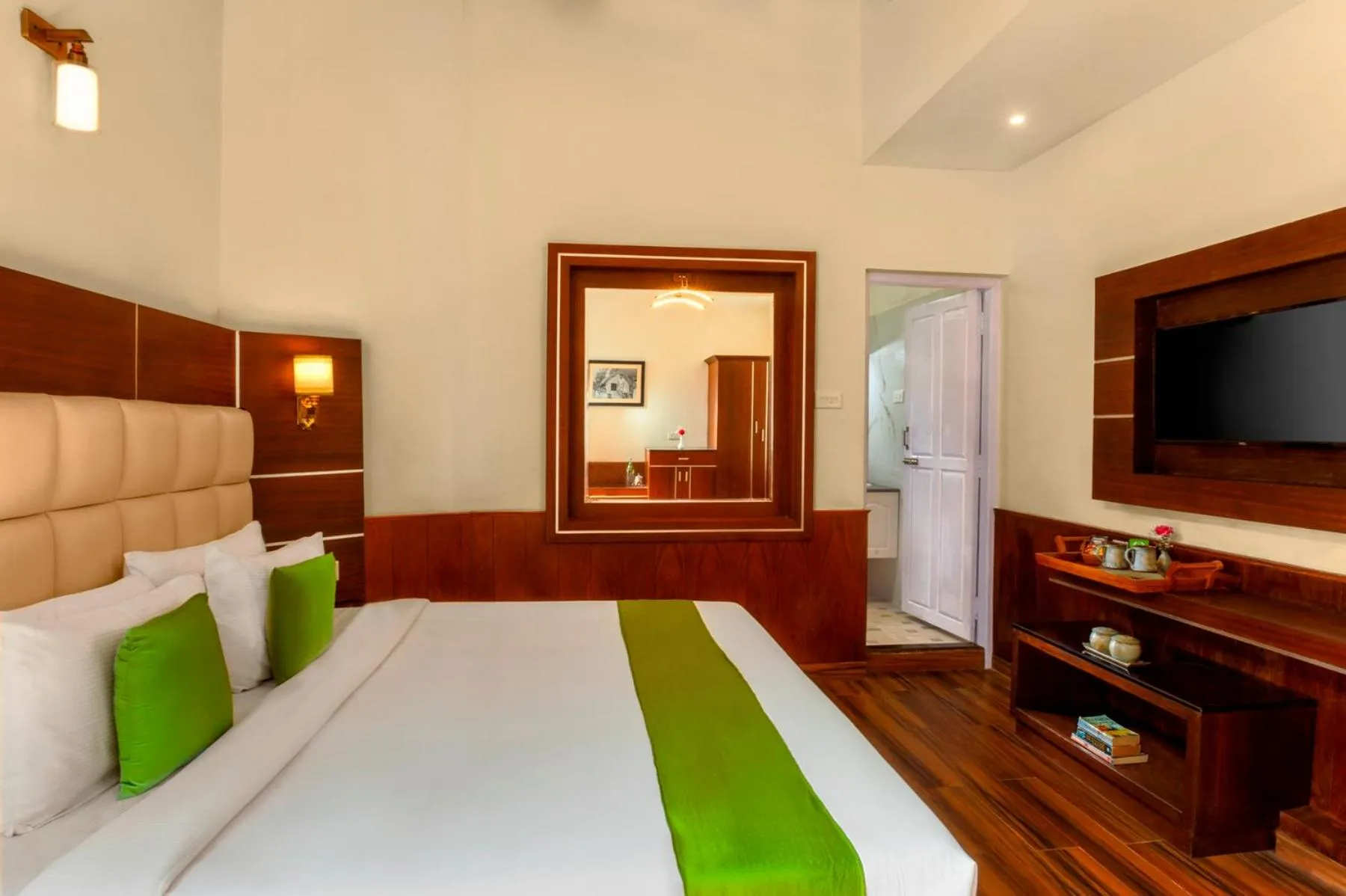 Bathroom, Bed in Rosewood by Nature Resorts and Stays